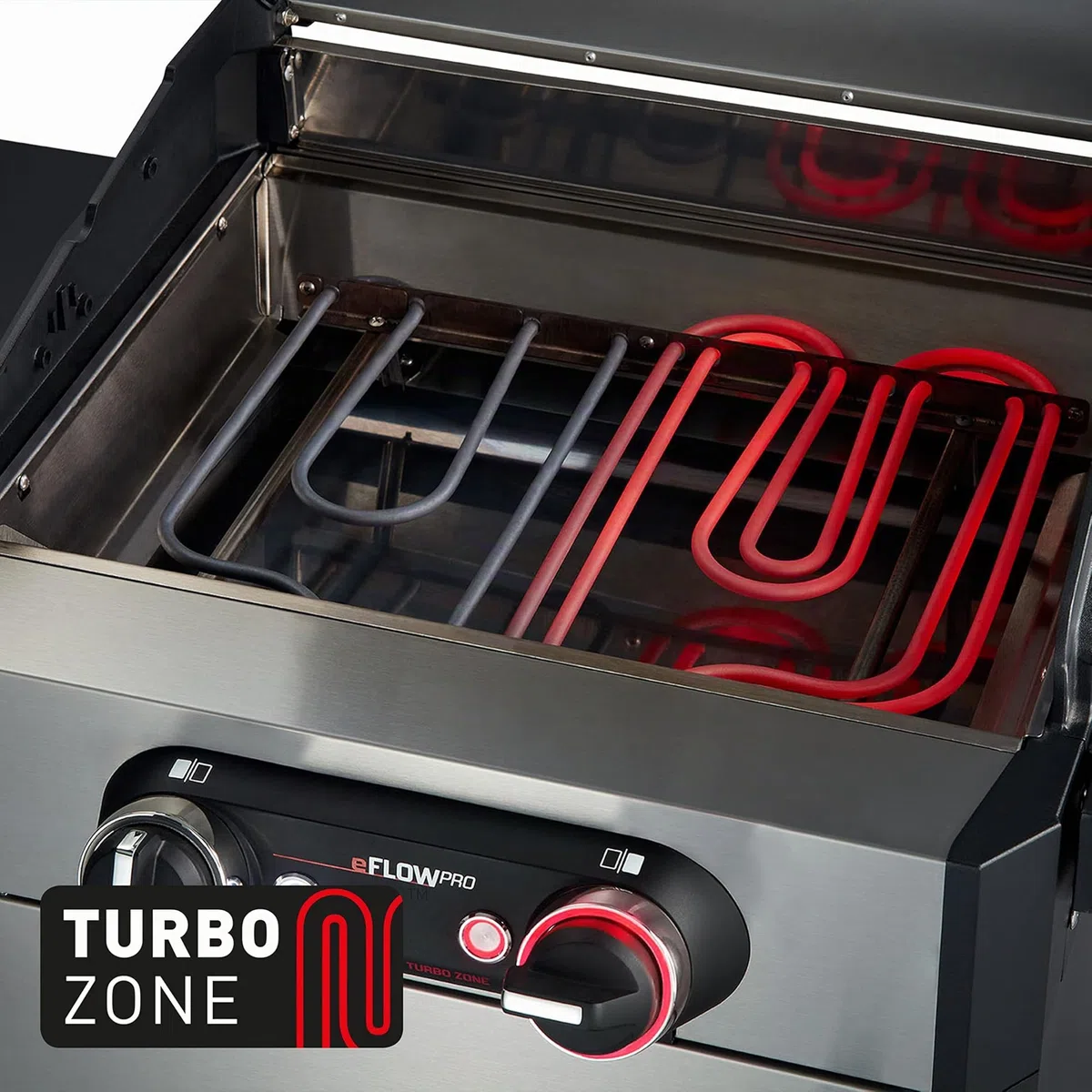 Enders eFlow PRO 2 Turbo Grill Elettrico con griglia in ghisa Switch Grid, Turbo Zone per grigliare a temperature elevate - Coperchio e parti laterali in alluminio fuso - Pulizia Simple Clean 9710