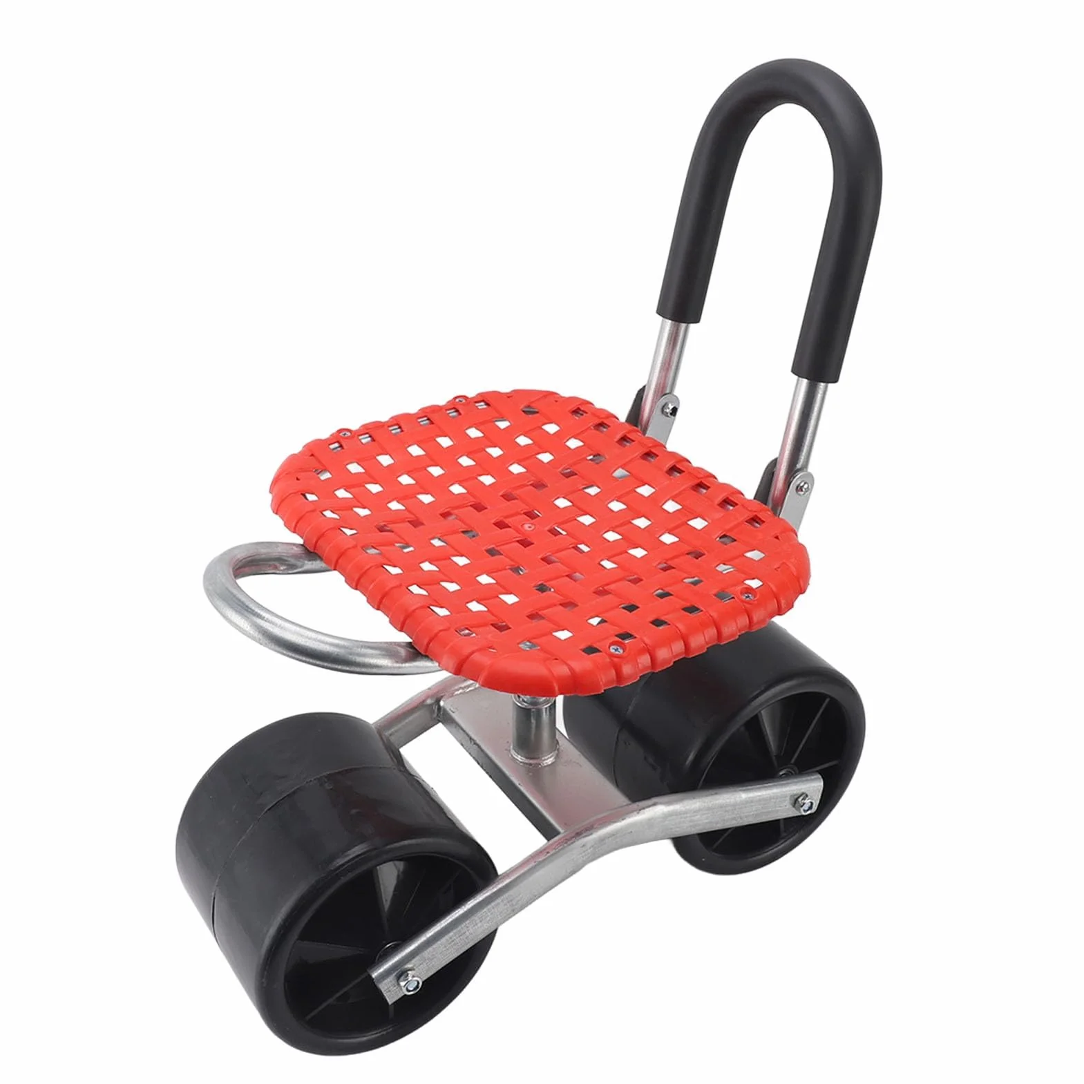 Ejoyous Sgabello da giardino con ruote, sedia a rotelle per giardinaggio, altezza regolabile 22-35 cm, sedia da giardino mobile, risparmio di manodopera, aumento dell'efficienza