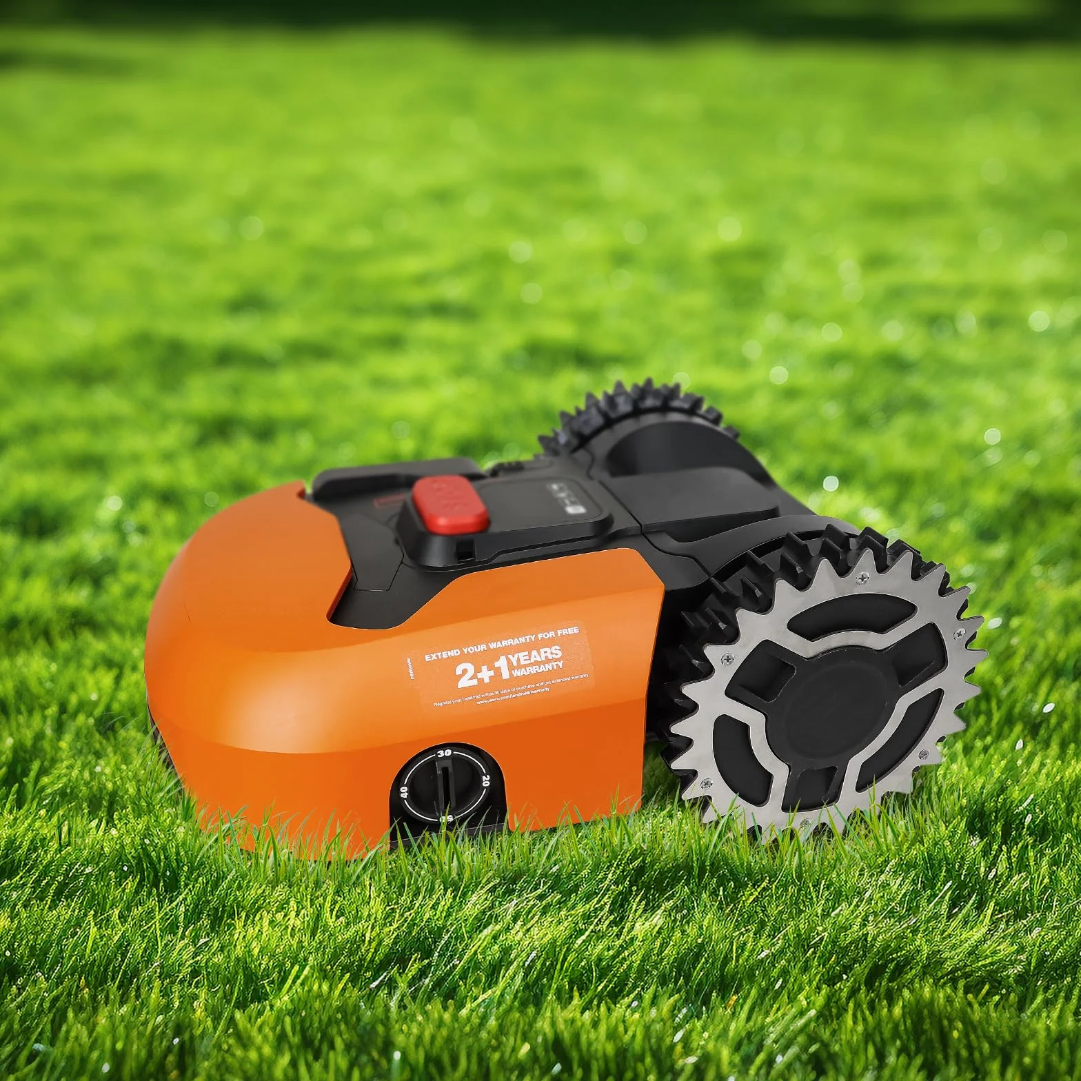 Tosaerba Robot Punte per Tosaerba Worx Landroid Modello S/M Spessore 2 mm, miglioramento della trazione, Fori per Le Viti abbassati lucidati
