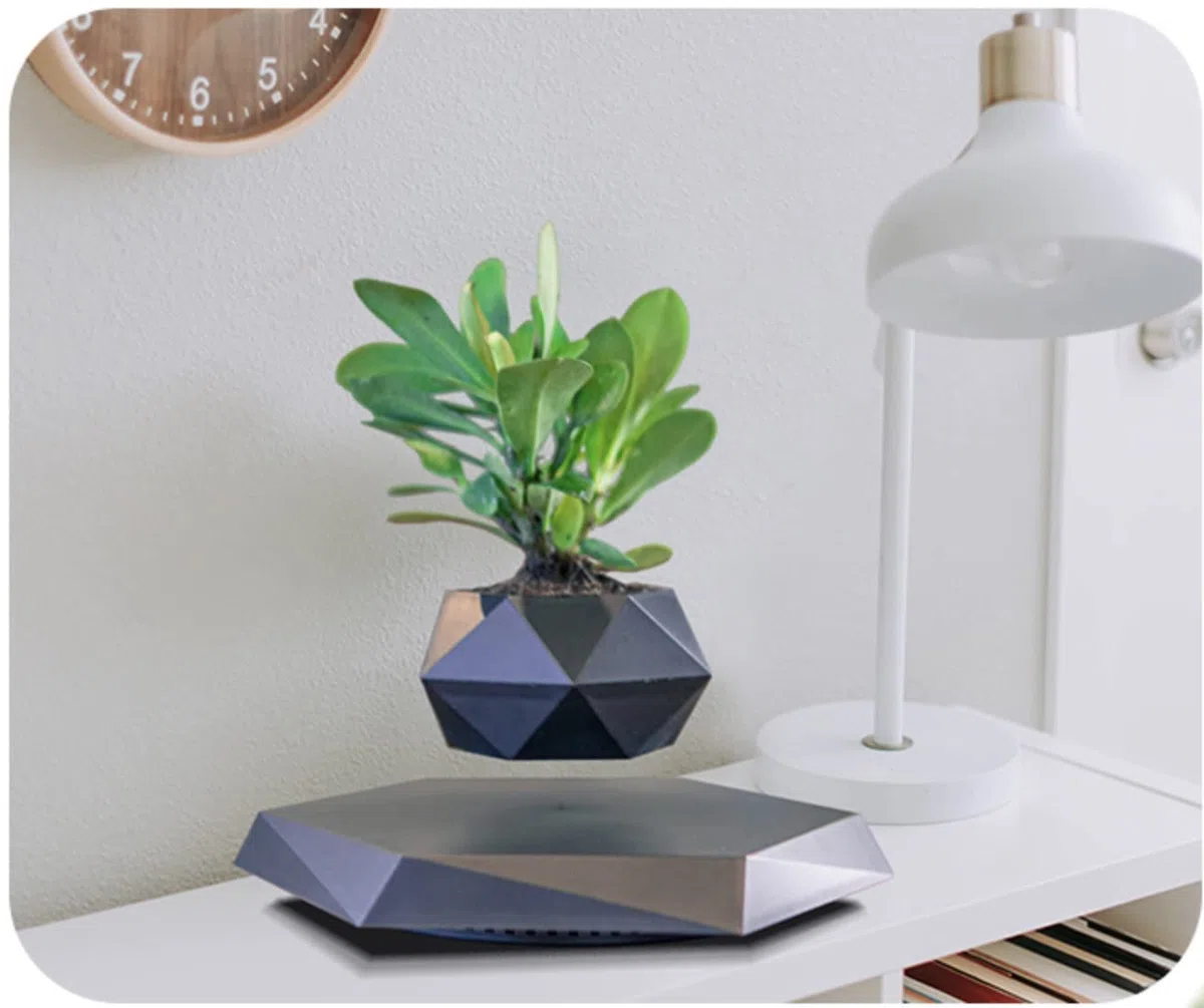 Vasi per Bonsai Vaso Fiori Levitazione Magnetica Vaso Pianta Vaso da fiori sospeso Vaso da fiori per decorazione da scrivania