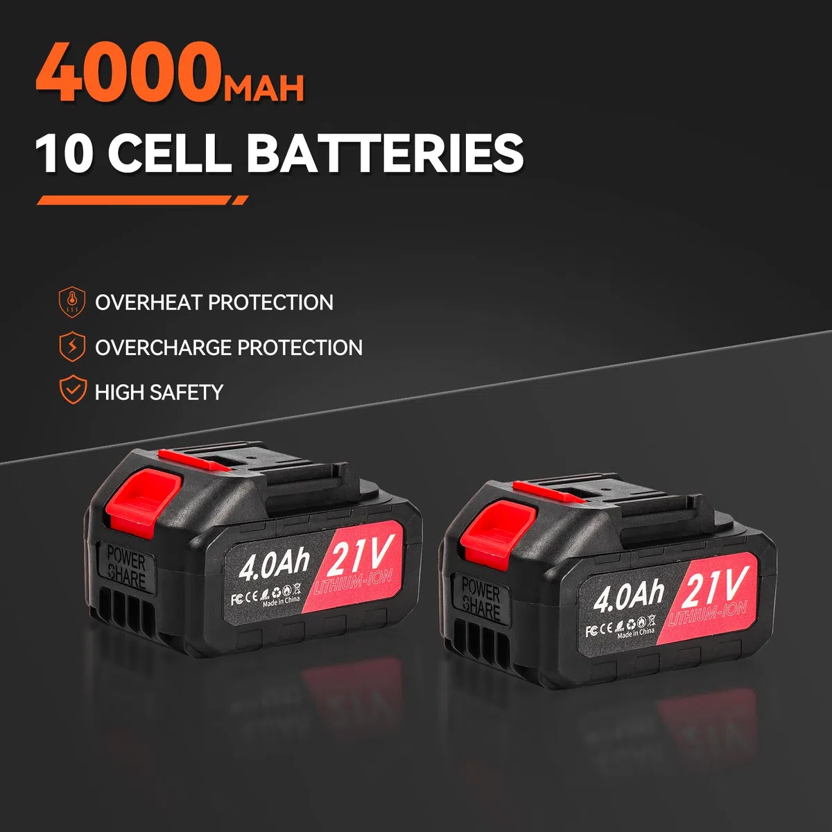 Soffiatore a Batteria 21V,Soffiatore per Foglie con 2 Batterie 4000mAh, 3 Velocità Regolabili,119MPH,494CFM, con Tubo Dritto e Curvo per Giardino, Patio e Casa
