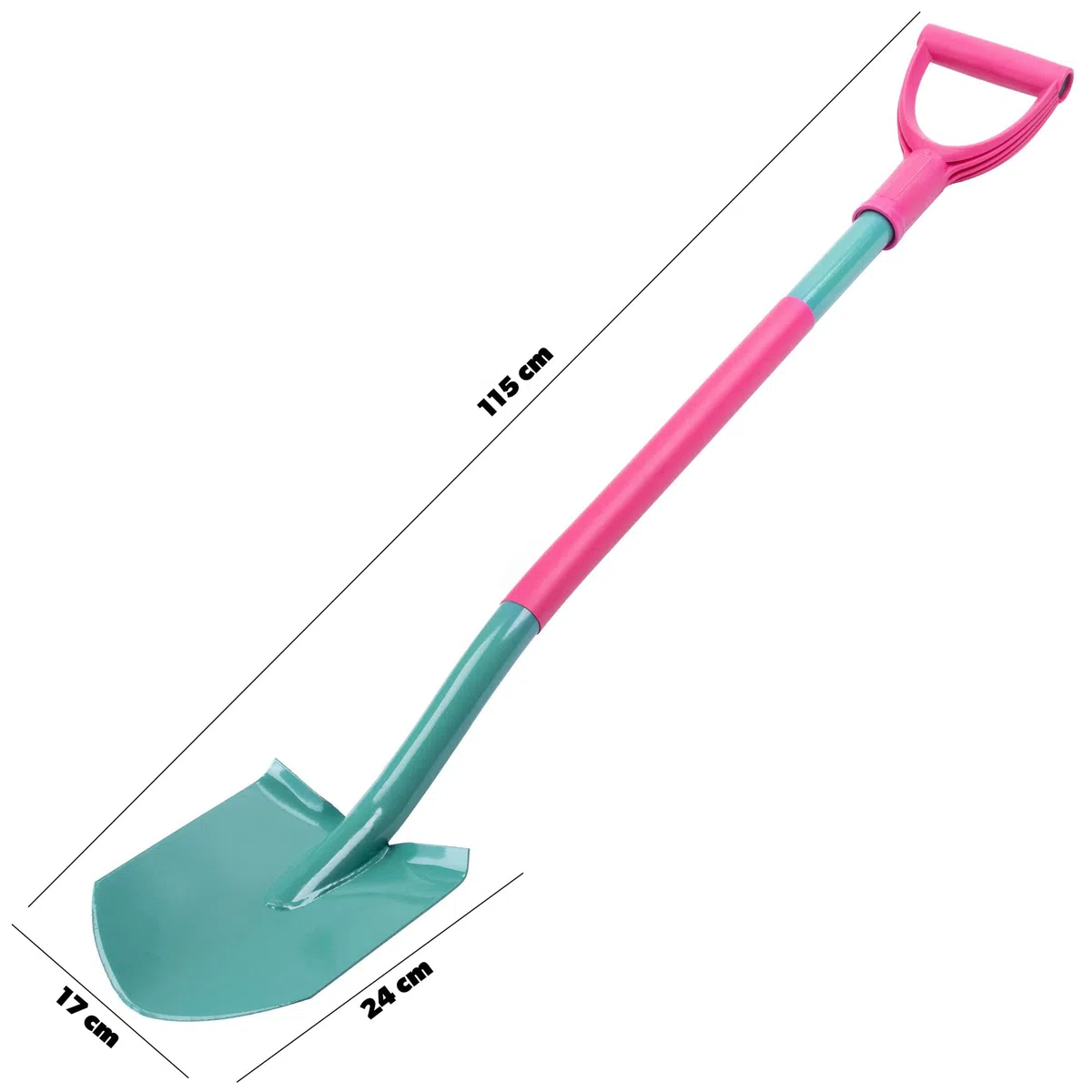 KADAX Set di 4 Set di Attrezzi da Giardinaggio, Include Vanga a Punta, Rastrello a Denti Diritti, Zappa Quadra e Guanti Protettivi, Accessori per Il Giardino