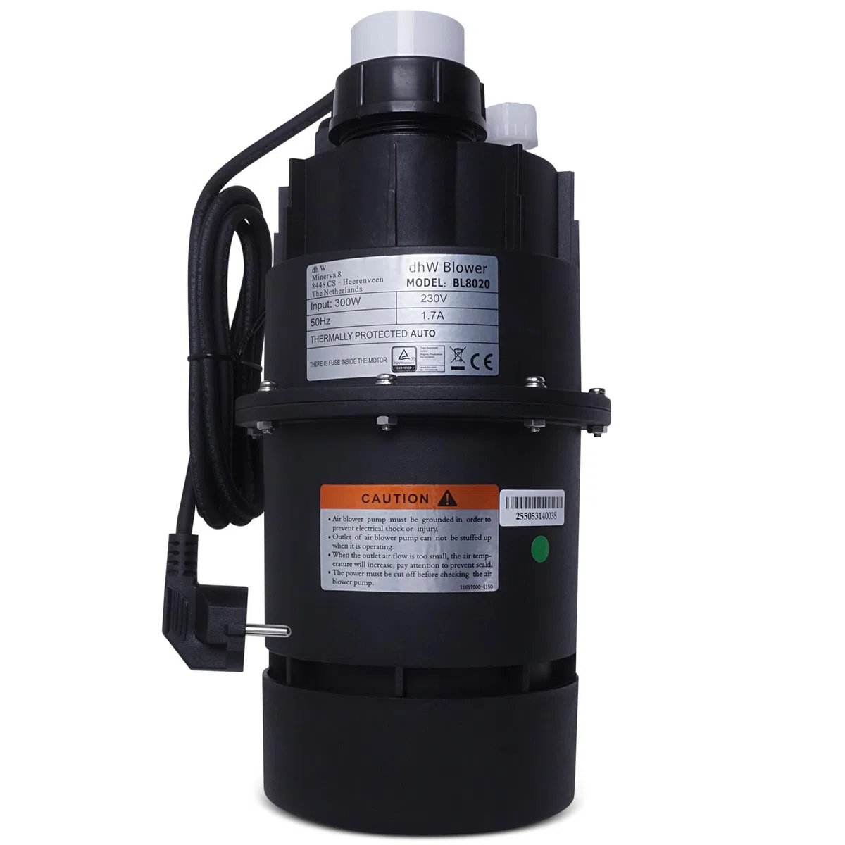 AQUADE Soffiatore per vasca idromassaggio, silenzioso, pneumatico, 300 W, per vasca idromassaggio, per vasca idromassaggio, per esterni, per esterni, per idromassaggio, 300 W, 230 V