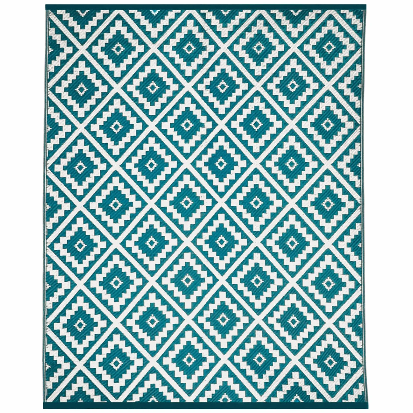 IDMarket – Tappeto per esterni Bahamas Blu Anatra 180 x 280 cm