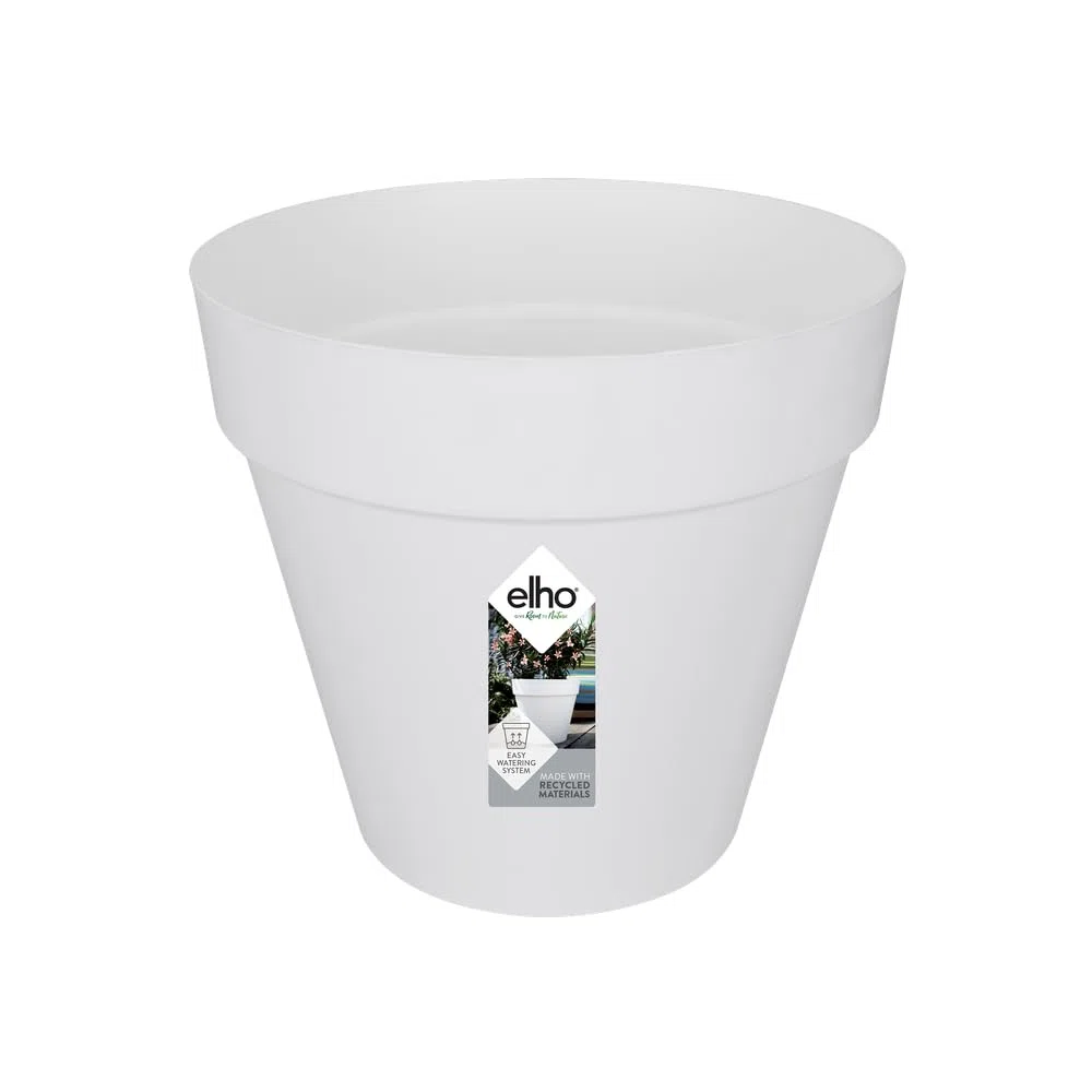 Elho loft urban round 70cm vaso da fiori - White | Ø 69 x Alt. 62.5 cm