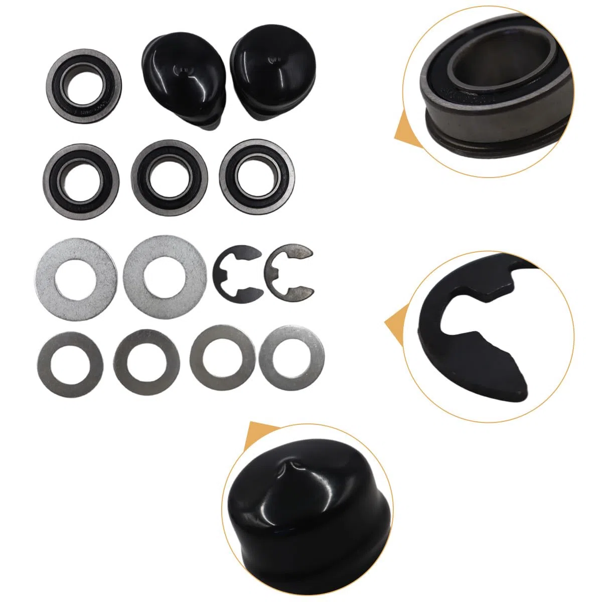 Kit di conversione Cuscinetto boccola Ruota Anteriore Compatibile con YTH22V46, YTH24V48, LGT2654, YTA18542, YTA22V46