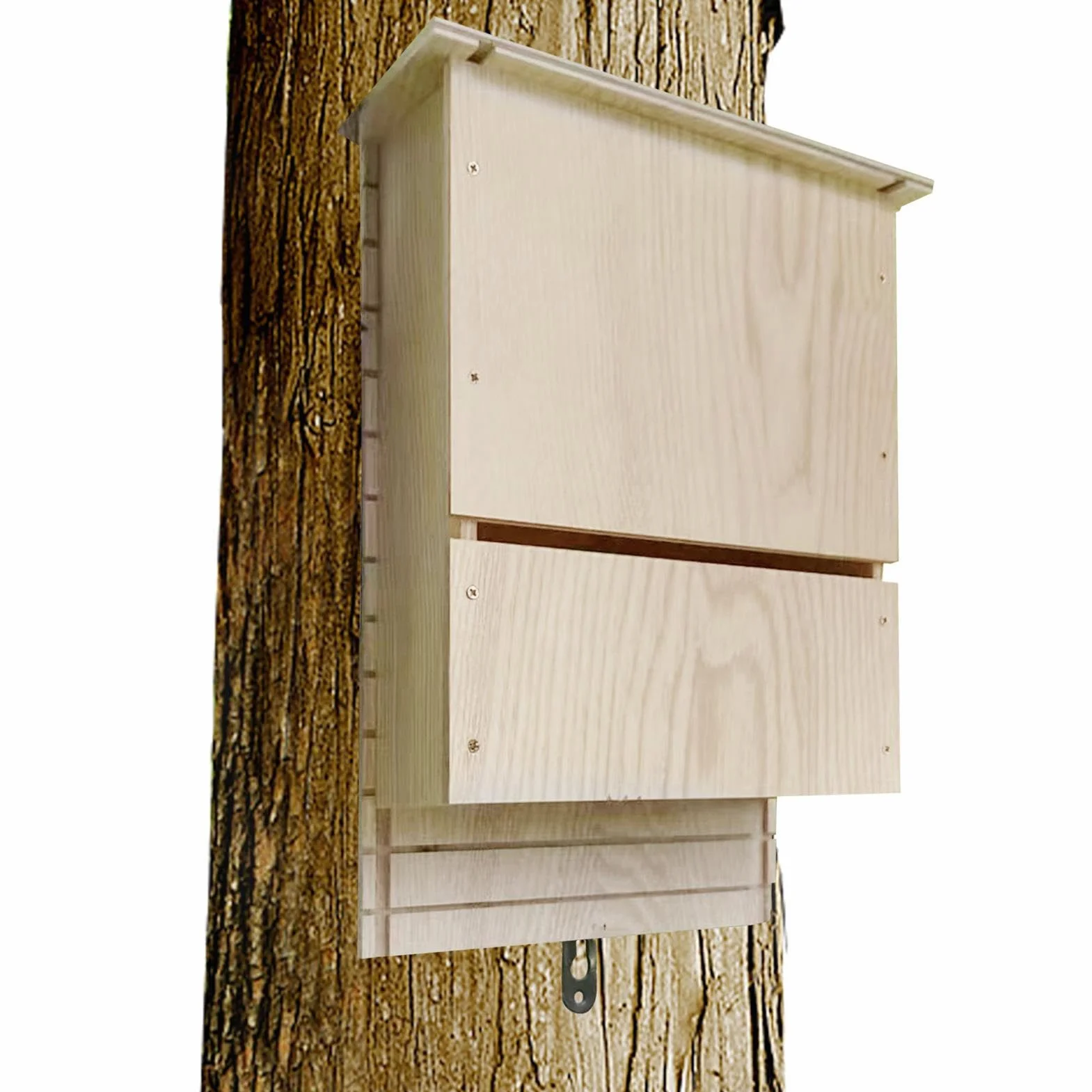 Casette per pipistrelli da esterno, rifugio per pipistrelli in legno, rifugio per pipistrelli in legno, riutilizzabile, decorazione in legno per ibernazione all'aperto nel tuo giardino cortile