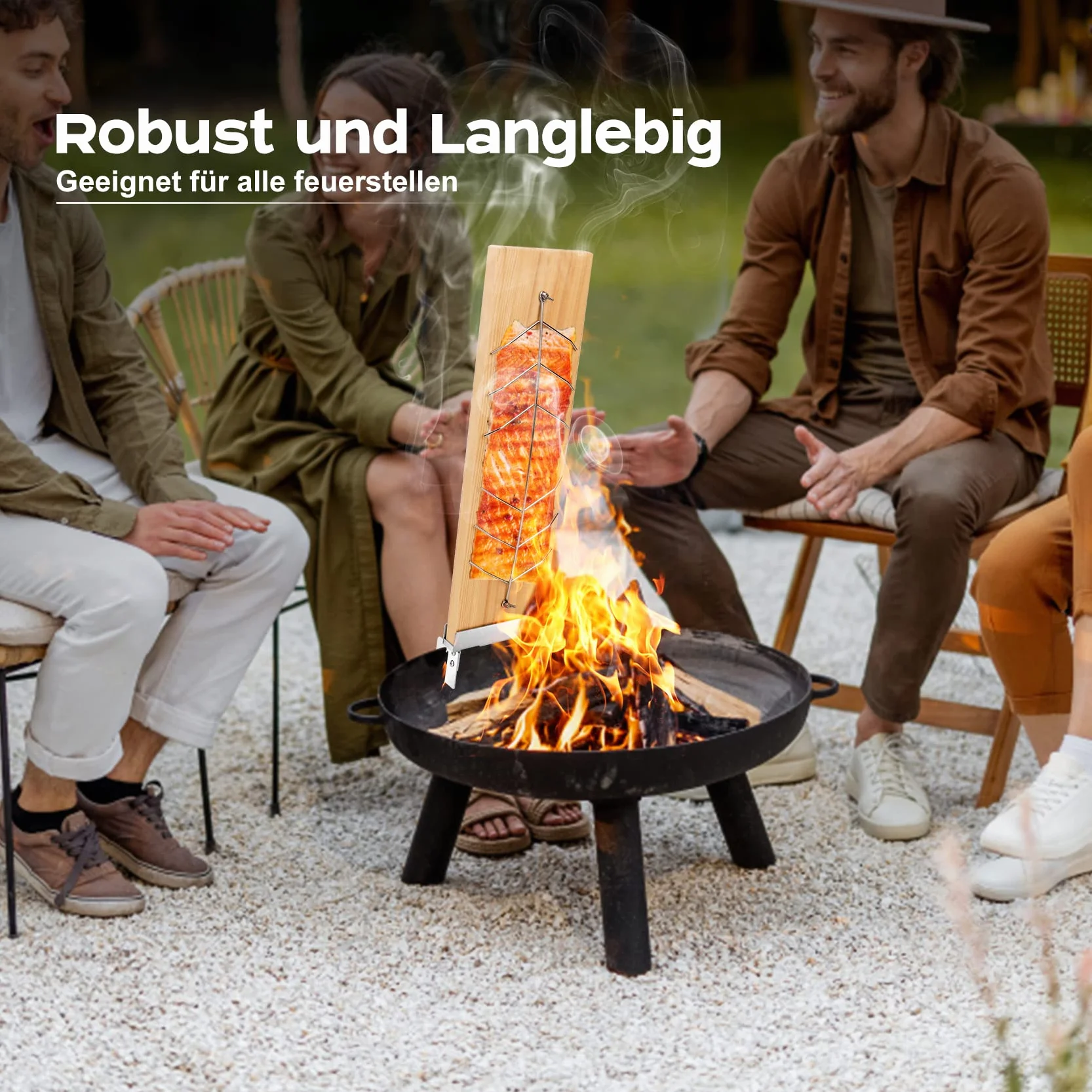 onlyfire Set di 2 Tavoletta per Salmone alla Fiamma, con 2 Set di Robuste Staffe Regolabili in Acciaio Inossidabile,Tavola di Incenso di Cedro Rosso Naturale,per Grill, Braciere