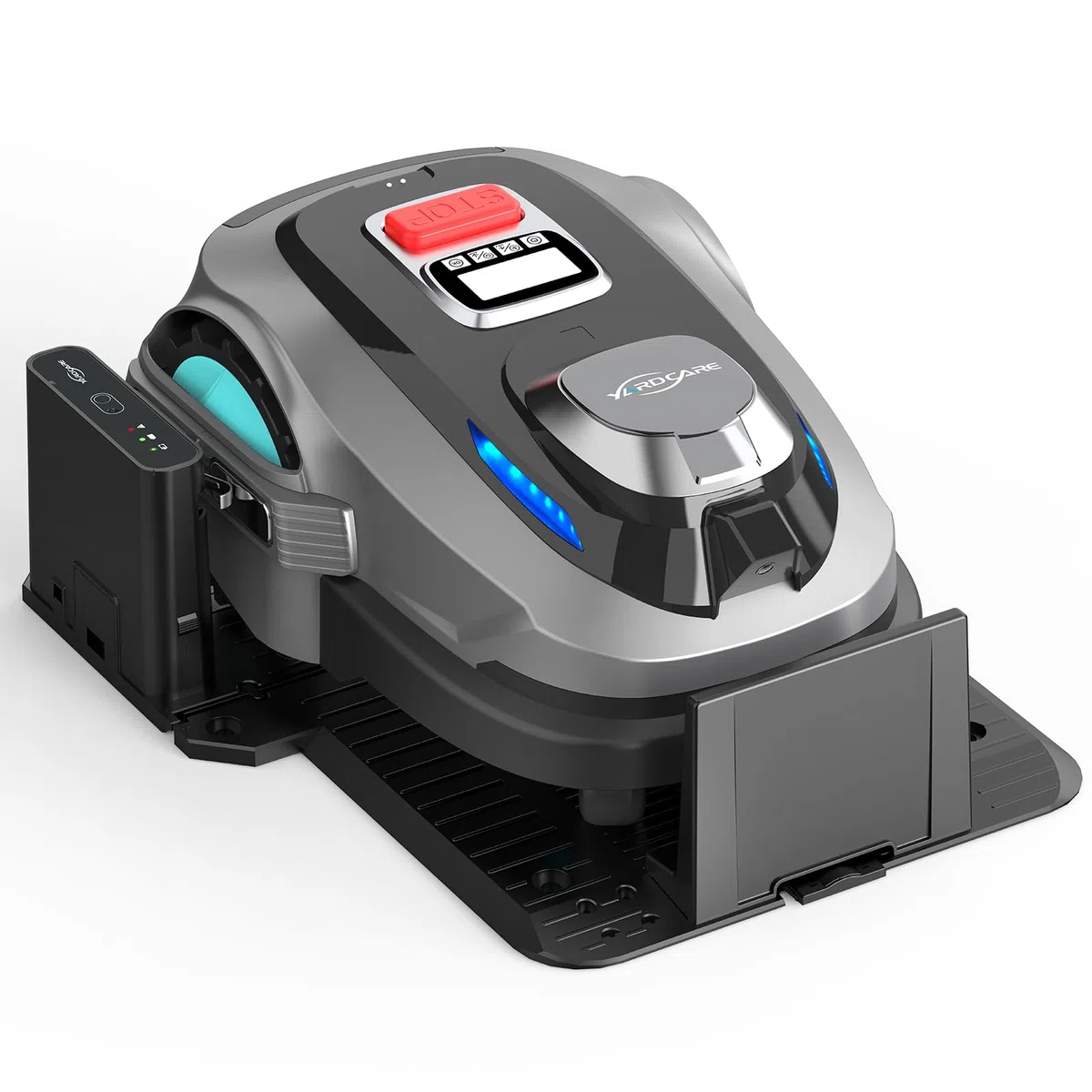 YARDCARE N1600PRO Robot tagliaerba senza filo perimetrale, fino a 1600 m², navigazione RTK&AI, rilevamento di 300+ ostacoli, percorso a U, gestione multi-zona e altezza di taglio 20–60 mm tramite App