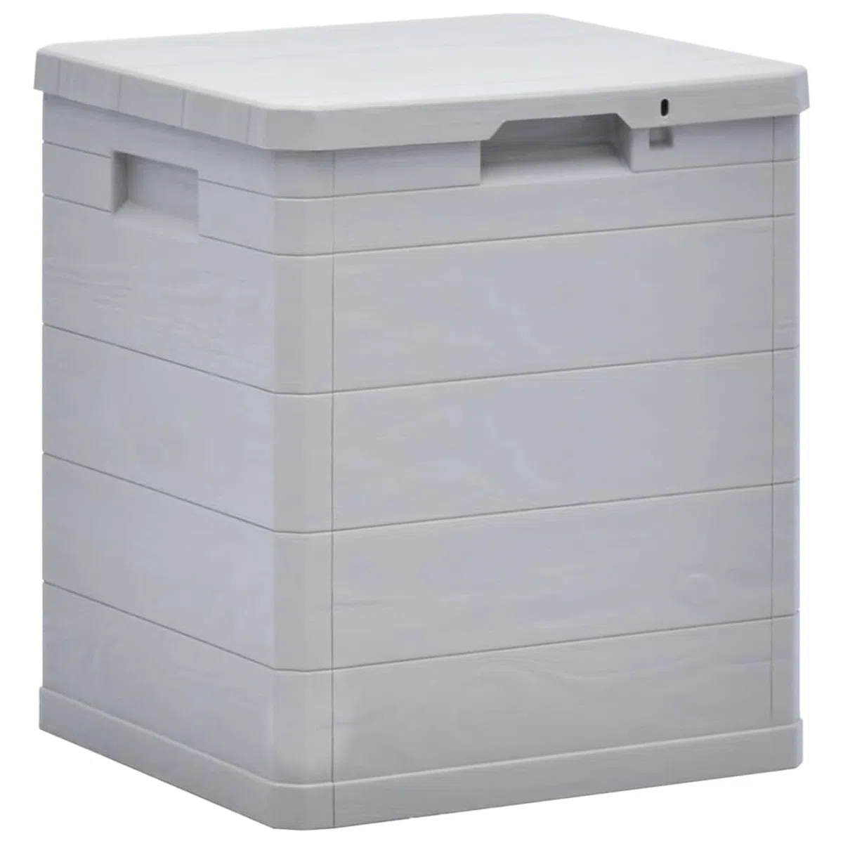 ARKEM Baule da Giardino Effetto Legno Organizer Box Giocattoli Multibox Impermeabile Esterni,Baule da Giardino 90 L Grigio Chiaro
