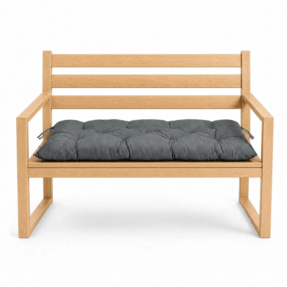 Cuscino per panca da interni ed esterni, 100 x 50 x 10 cm, impermeabile, con laccetti, cuscino per dondolo da giardino, per panca da giardino