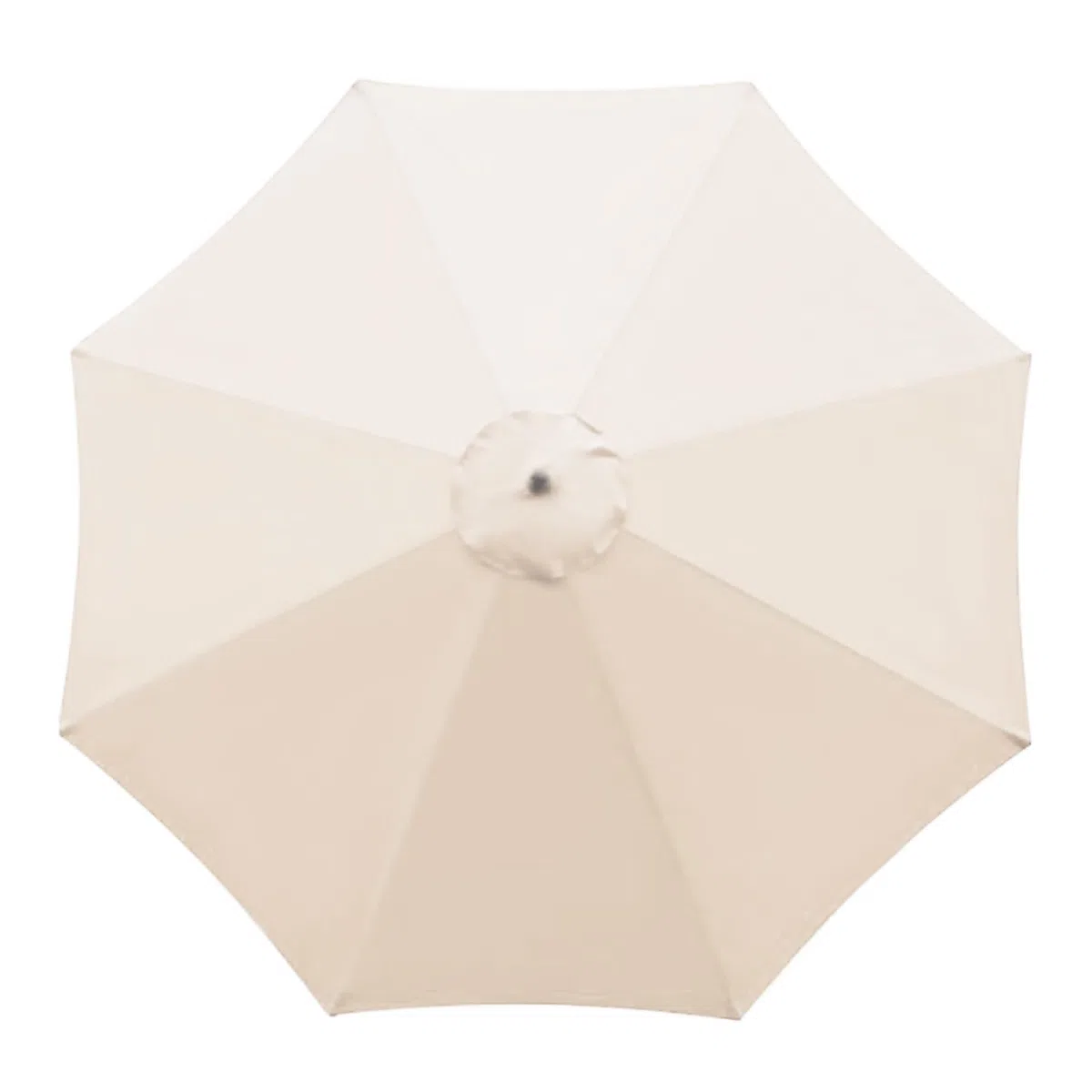 Copertura di ricambio per ombrellone da giardino da 3 m di spessore, resistente, con 6 stecche, tenda parasole da esterno, beige (8 stecche)