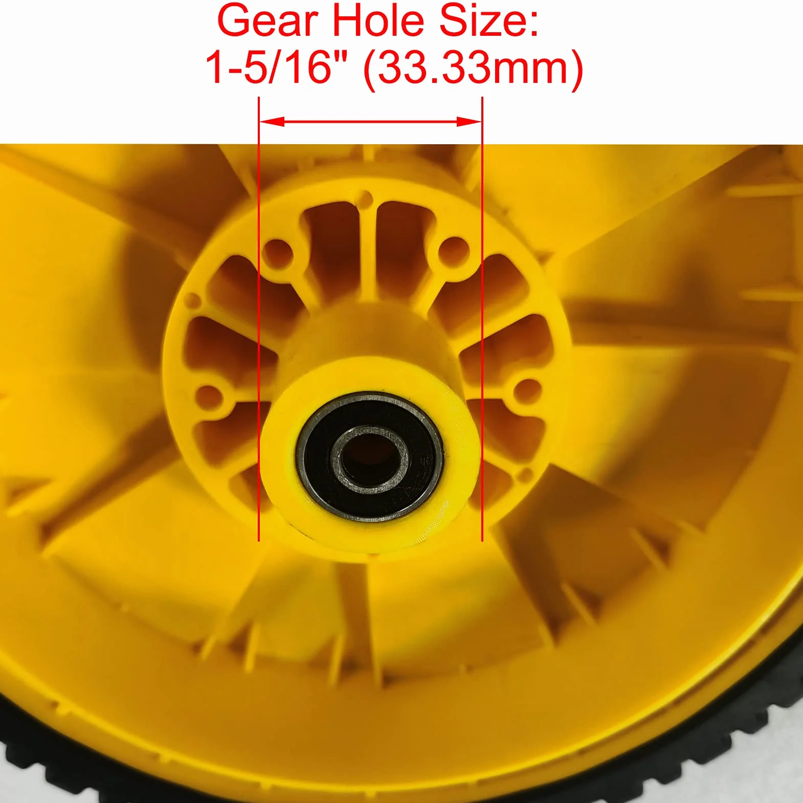 2 pz Ruota Tosaerba per Oregon 72-115 AM115138 GY20630 per John Deere 14PB 14SB 14SE 14PT 14ST JA65 JX75 JE75