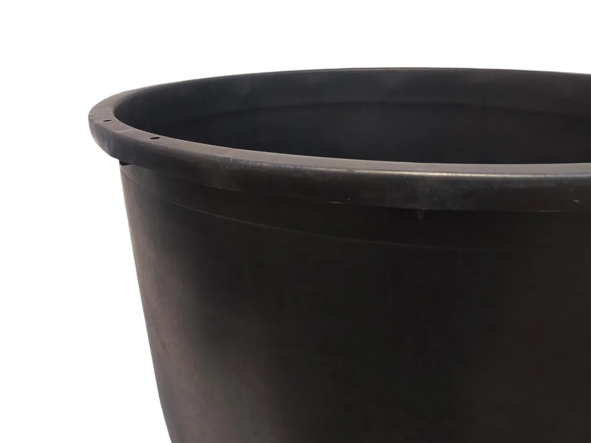 NG NICCOLAI VASO TINOZZA MASTELLO DI GRANDI DIMENSIONI SENZA MANICI CON FORI PER ORTO GIARDINAGGIO E VIVAISMO VARIE MISURE 100% PVC RICCLATO (LT. 230 (Ø85/80 cm - H. 55 cm))