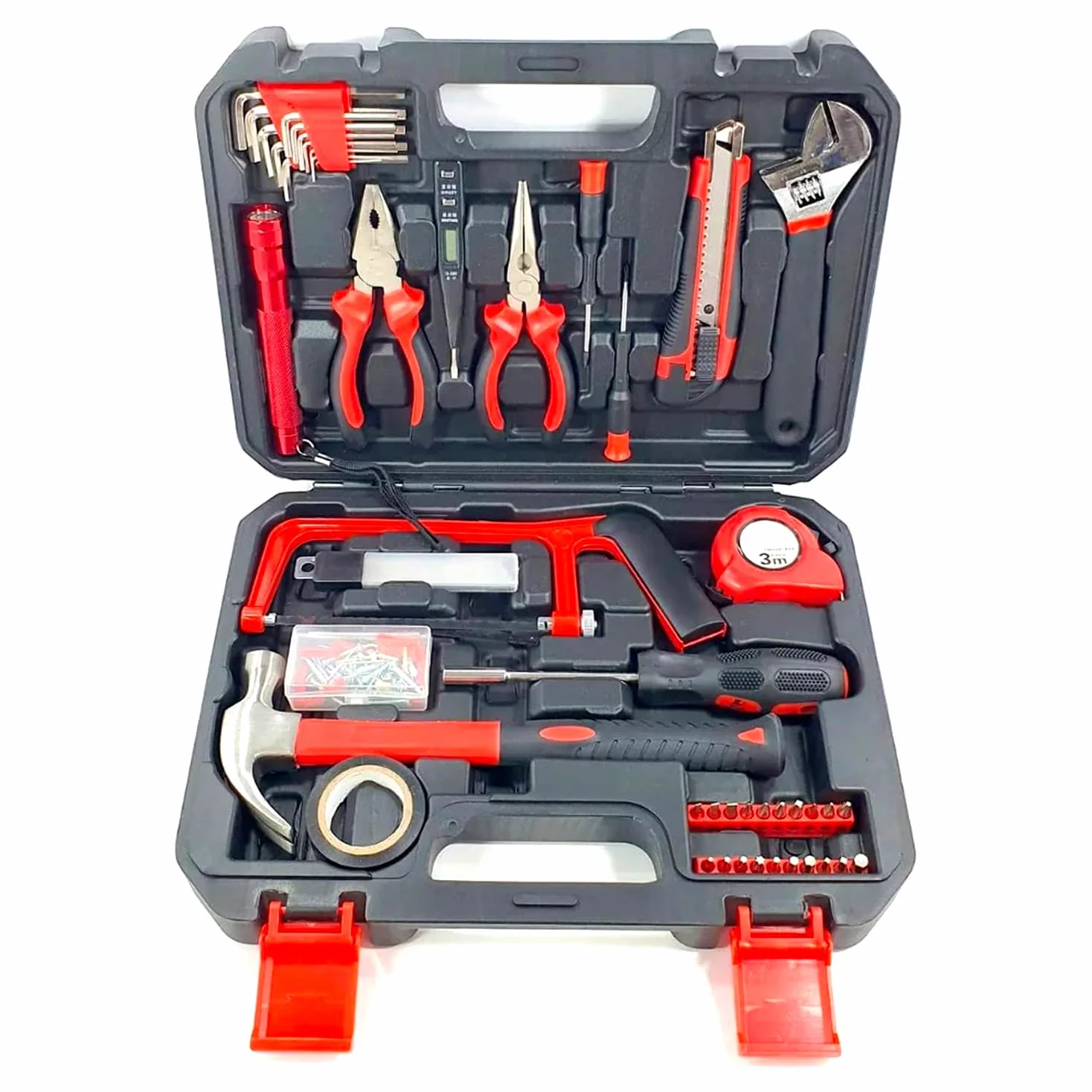 Avilia Set 143 Attrezzi Manuali con Valigetta - Kit Utensili Ideale per Lavori di Fai da Te, Bricolage e Professionali