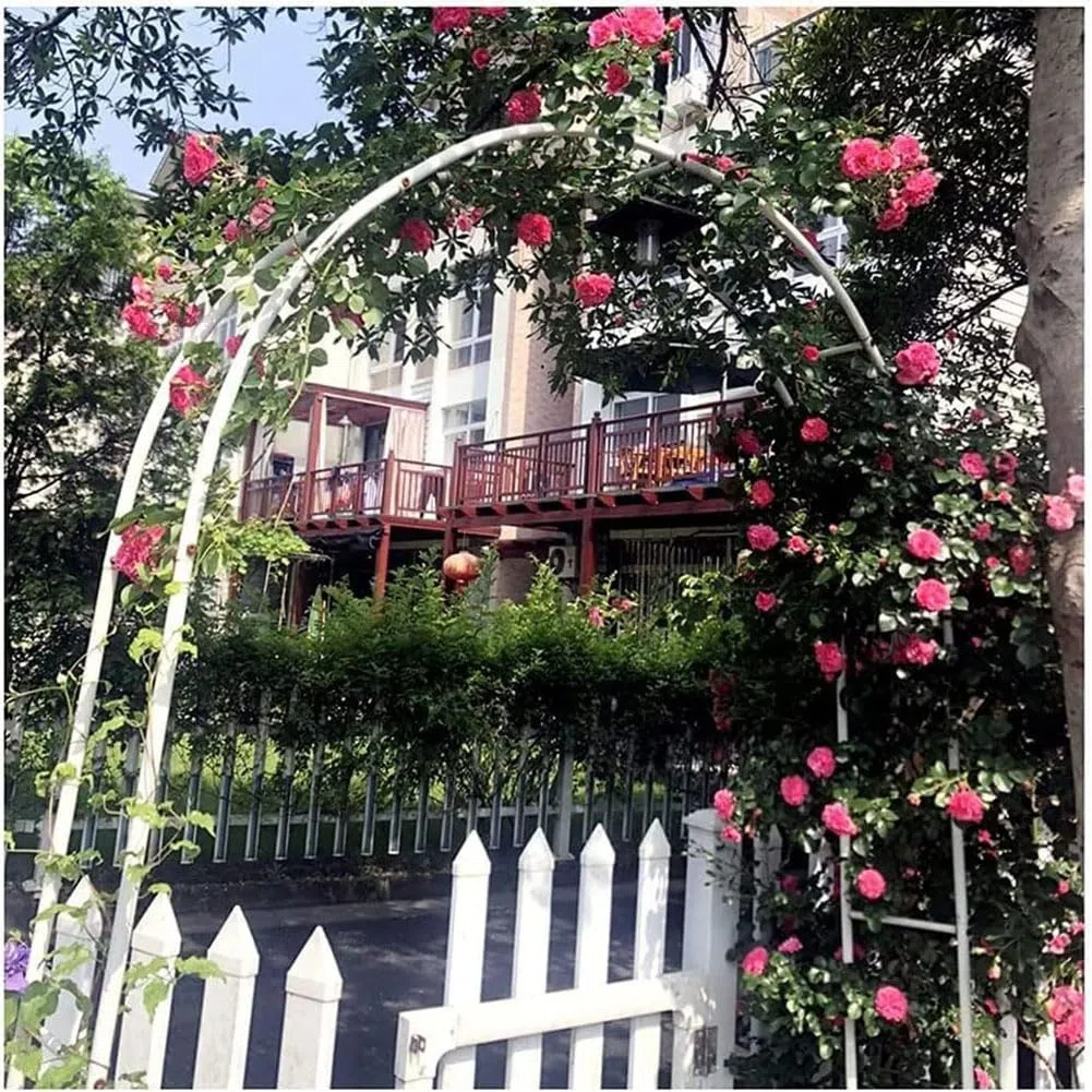 Arco da giardino regolabile in metallo, 1,2-3,5 m, resistente alle intemperie, per matrimoni ed eventi, decorazione decorativa da giardino, durevole