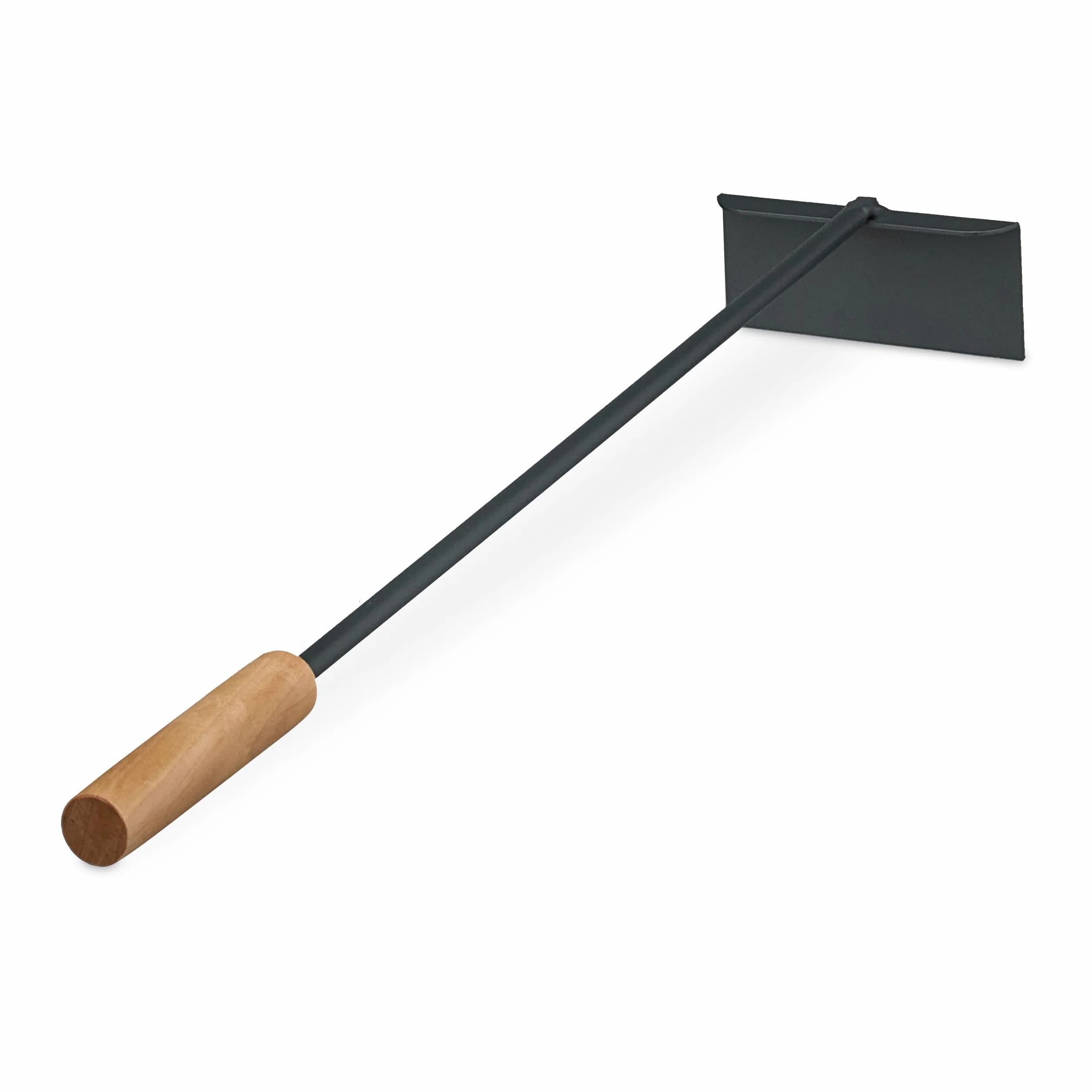 Relaxdays Raschietto per Cenere da Camino, Attrezzo Caminetto in Ferro e Manico in Legno, L: 53 cm, Attizzatotio Carbone