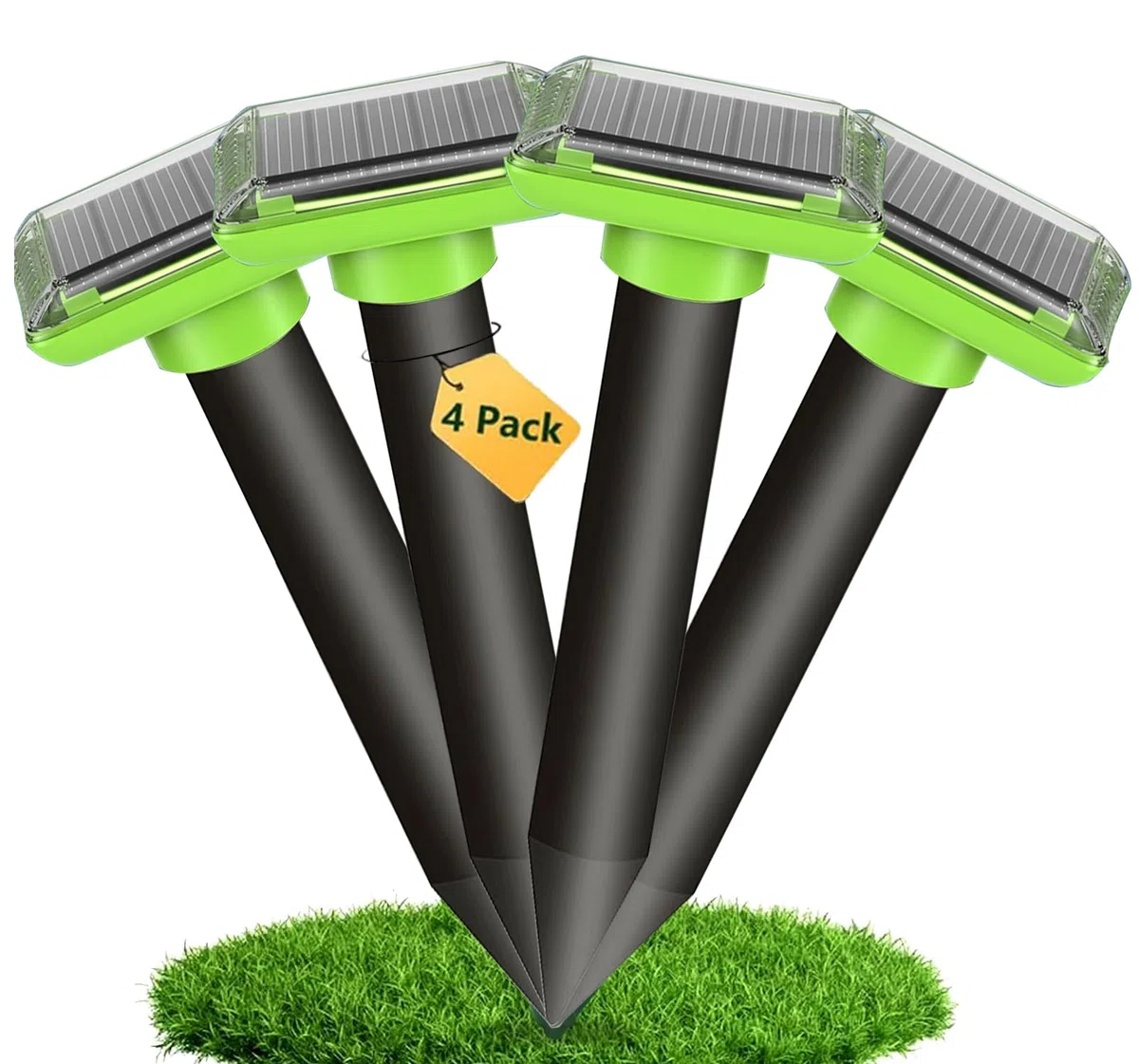Repellente Solare per Talpe 2025, Repellente per formiche Regina per Giardino e Campeggio, Gopher, Repellente per Serpenti Talpa, Gopher e Altri Repellenti per Talpe 4 Pezzi