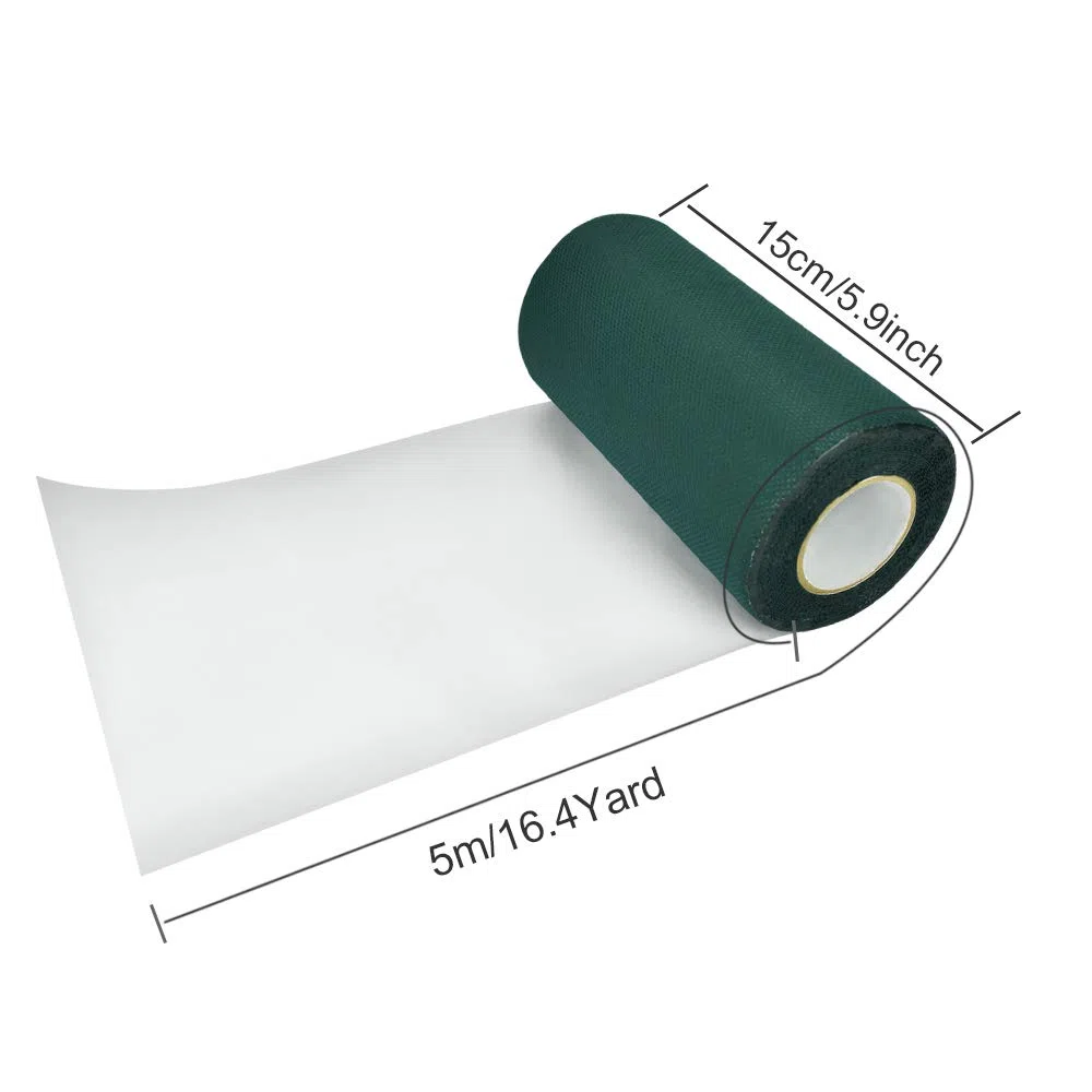 Nastro Adesivo per Erba Sintetica 15 CM x 5 M Nastro Adesivo per Prato Sintetico Nastro Adesivo per Tappeti Autoadesivi Nastro Giunzione Erba Sinteti per Posa Erba da Giardino Balcone(Verde)