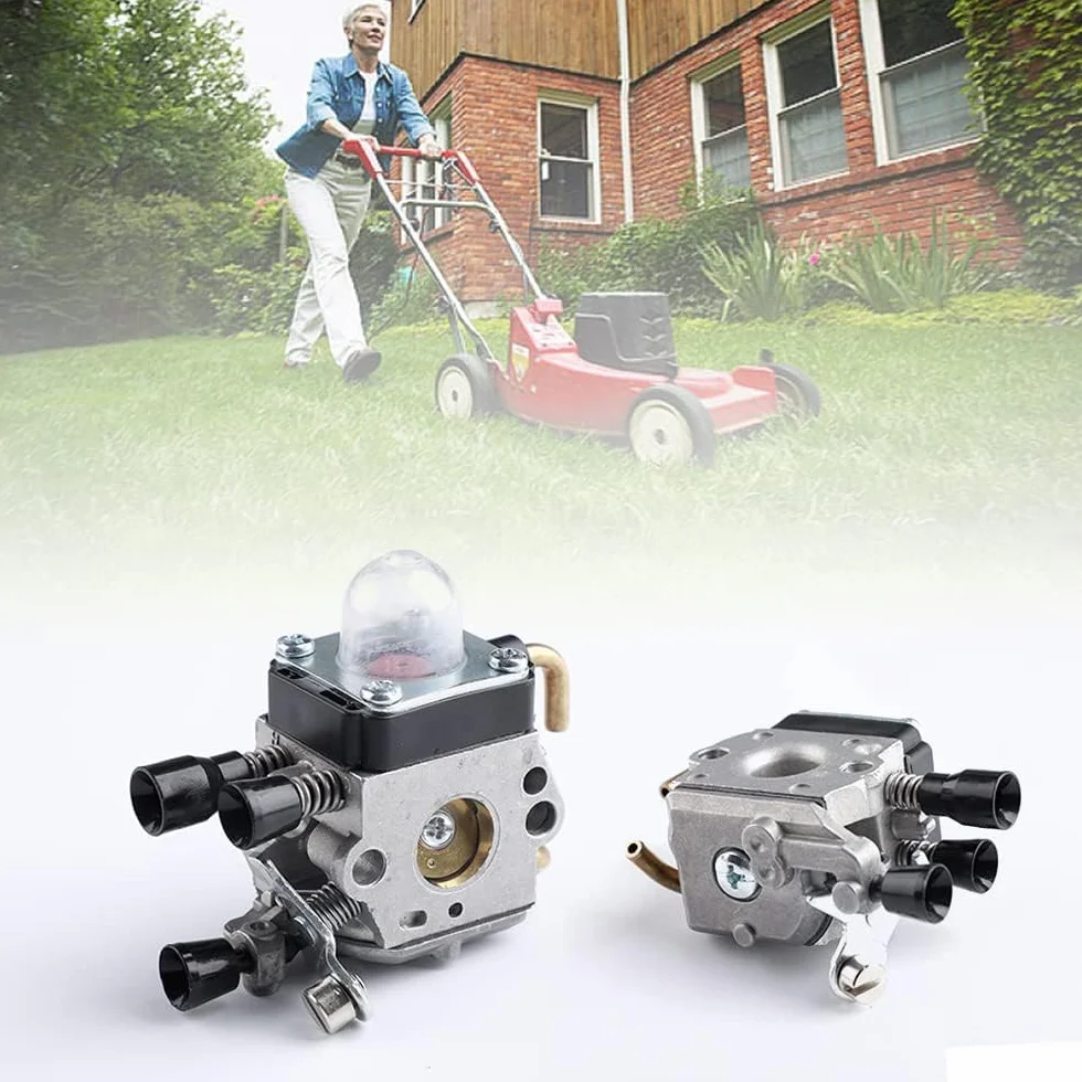 Set per carburatore CYWVYNYT per Stihl FS38 FS45 FS46 FS55 FS74 FS75 FS80 FS85 HL45 HL75 HS70 HS74 KM55 KM55R, carburatore con set di tubi del carburante, filtro dell'aria di ricambio