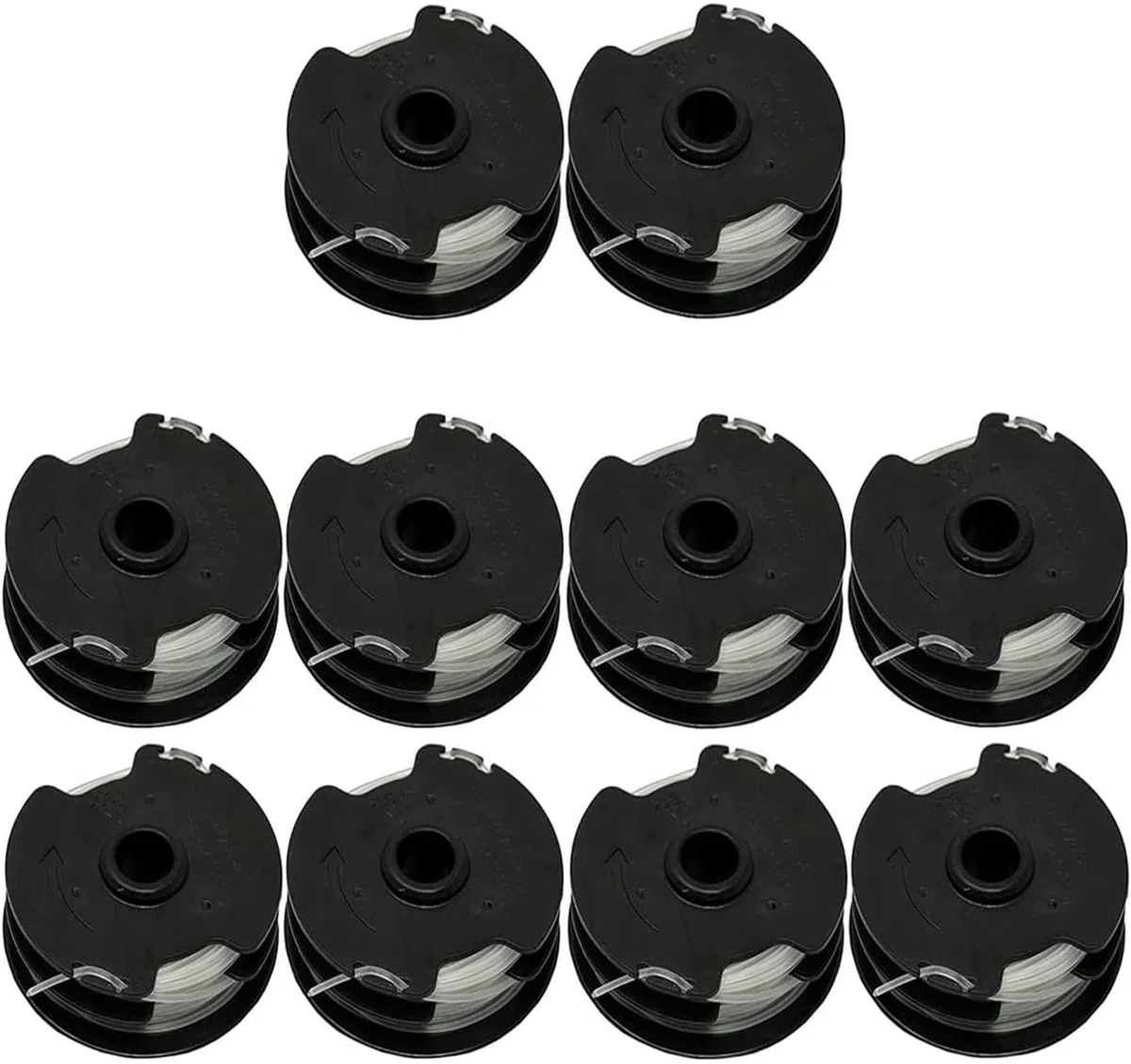 10 bobine di ricambio per decespugliatore Parkside PRTA 20-Li C3 IAN351753 Alimentato a batteria