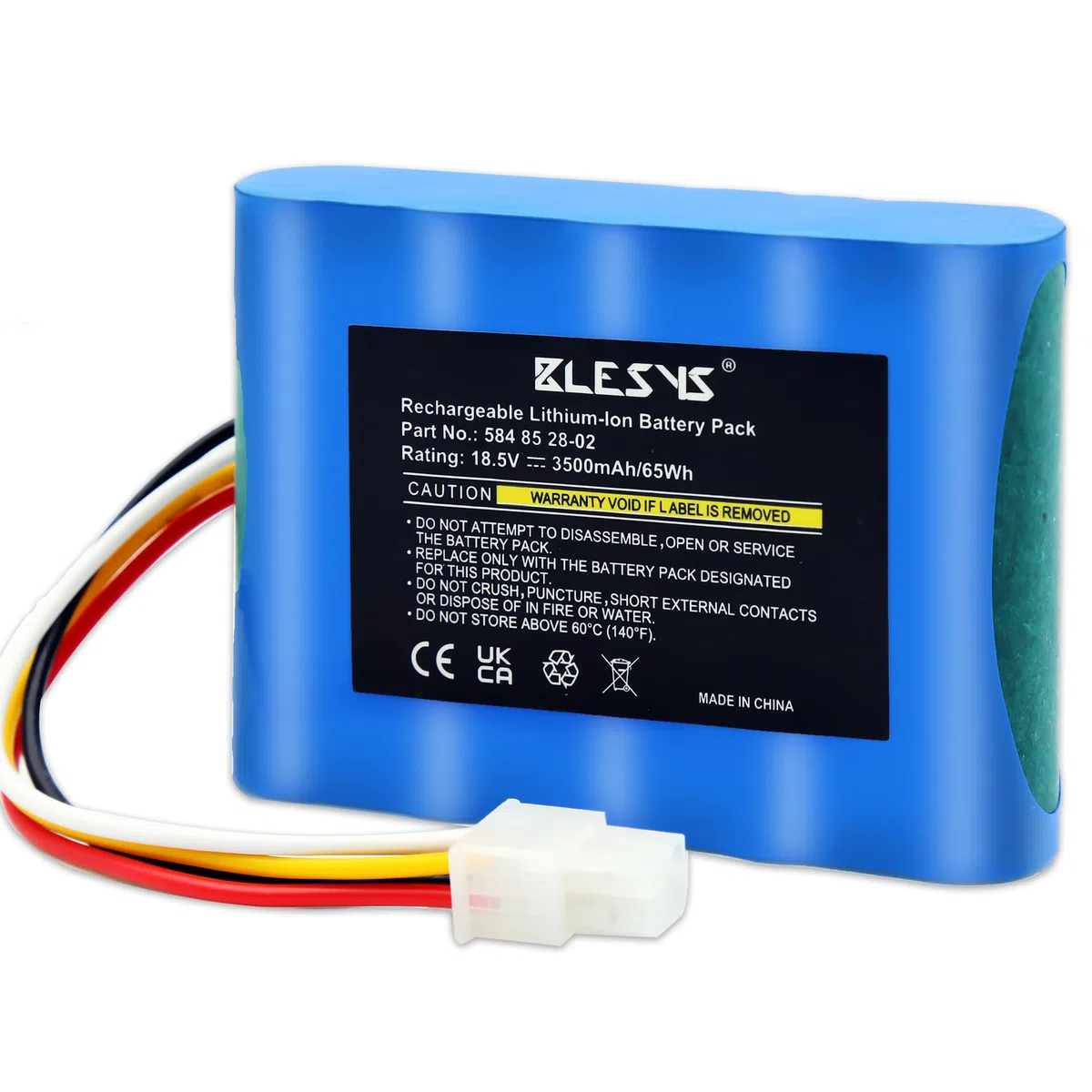 BLESYS 3500mAh Batteria per Husqvarna Automower 310 315 315X Robot Tagliaerba Batteria Modello 584 85 28-02 Compatibile con Gardena Sileno City 250 500 R100Li Sileno+ R130Li R160Li [18,5 V 65 Wh]