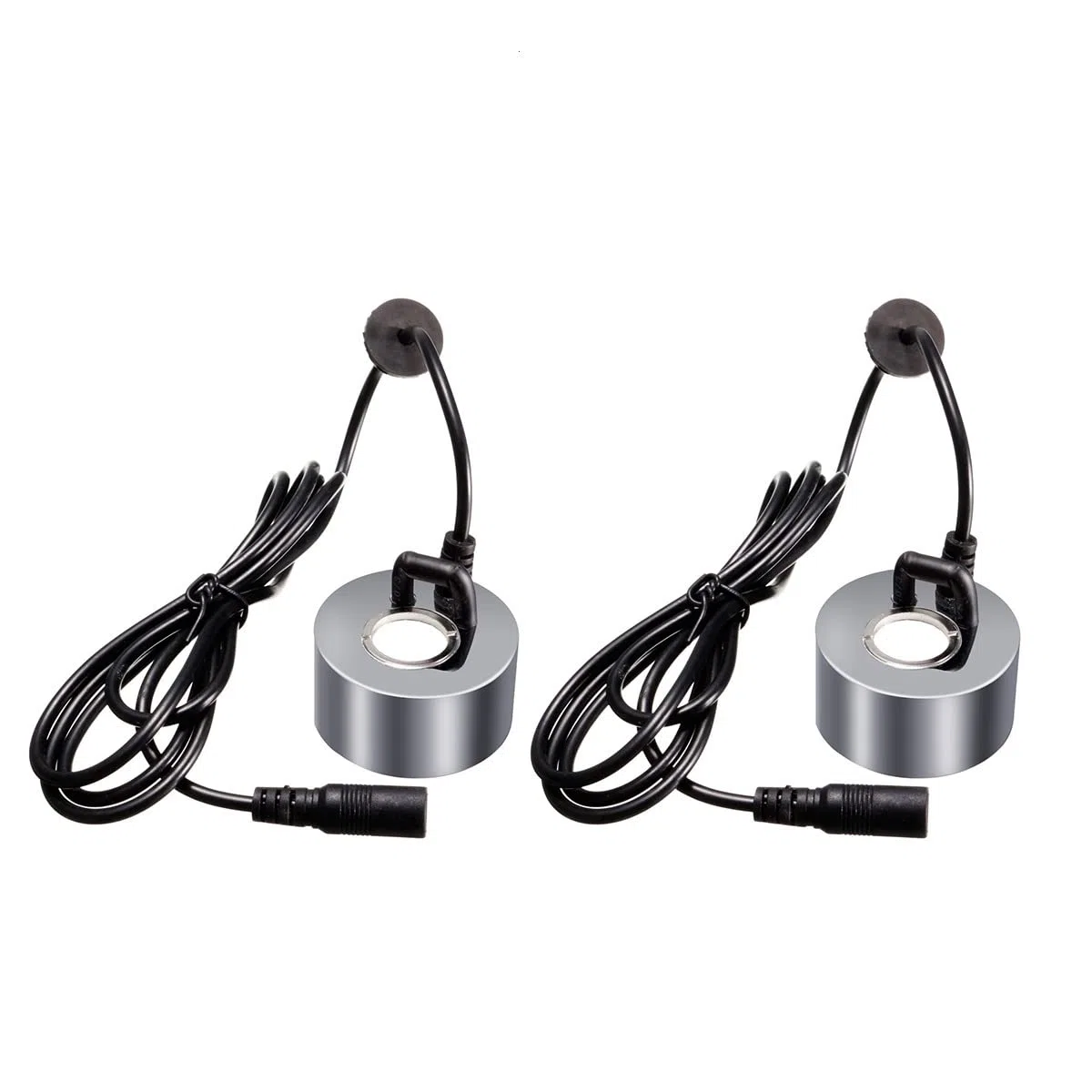 24 V Ultrasuoni Mist Maker Fogger, Argento Pesce Rettile Serbatoio Mister Fogger Fontana Acqua Stagno Umidificatore Aria Atomizzatore Testa 2 PZ