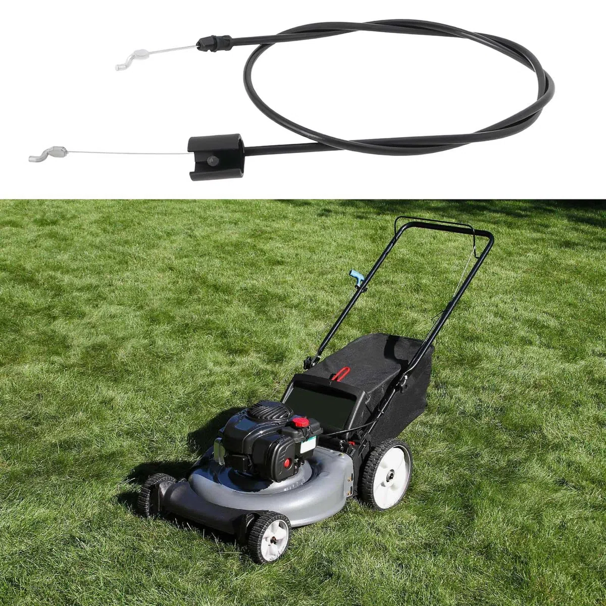 2 Pezzi Cavo Acceleratore Tosaerba Linea Di Controllo Motore 183281 532183281 290699 Compatibile Con Briggs Stratton Compatibile Con Poulan Lunghezza Cavo 1358mm