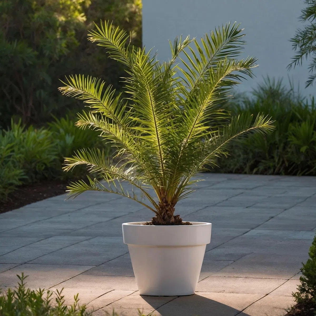 Plant in a Box - Palma datteri delle Canarie - Phoenix canariensis - Altezza 50-60cm - ⌀15cm