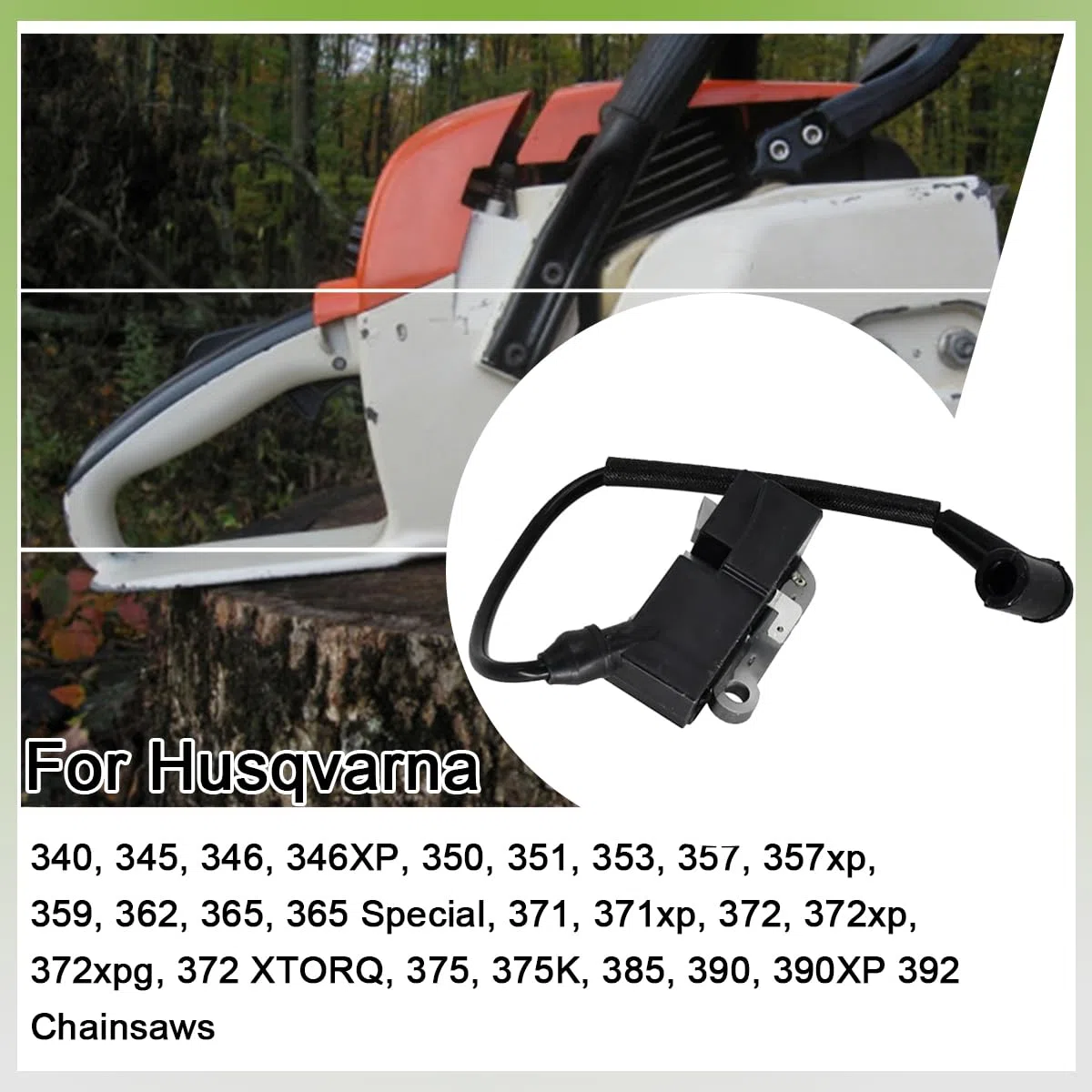 ZAMDOE 544047001 Modulo Bobina di accensione per Husqvarna 390 385 375 372 371 XP 365 362 359 357 353 351 350 346 345 340 338 339 455 460 461 Parti per Motosega Sostituisce 537 16 22-04, 5440471-01