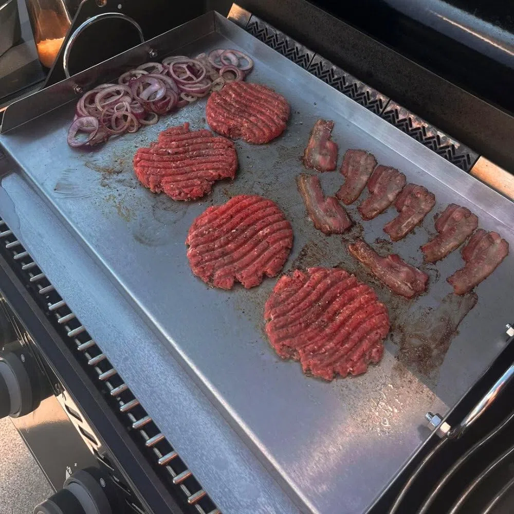 BBQ-Toro, piastra universale in acciaio inox per grill, piastra per BBQ, rettangolare