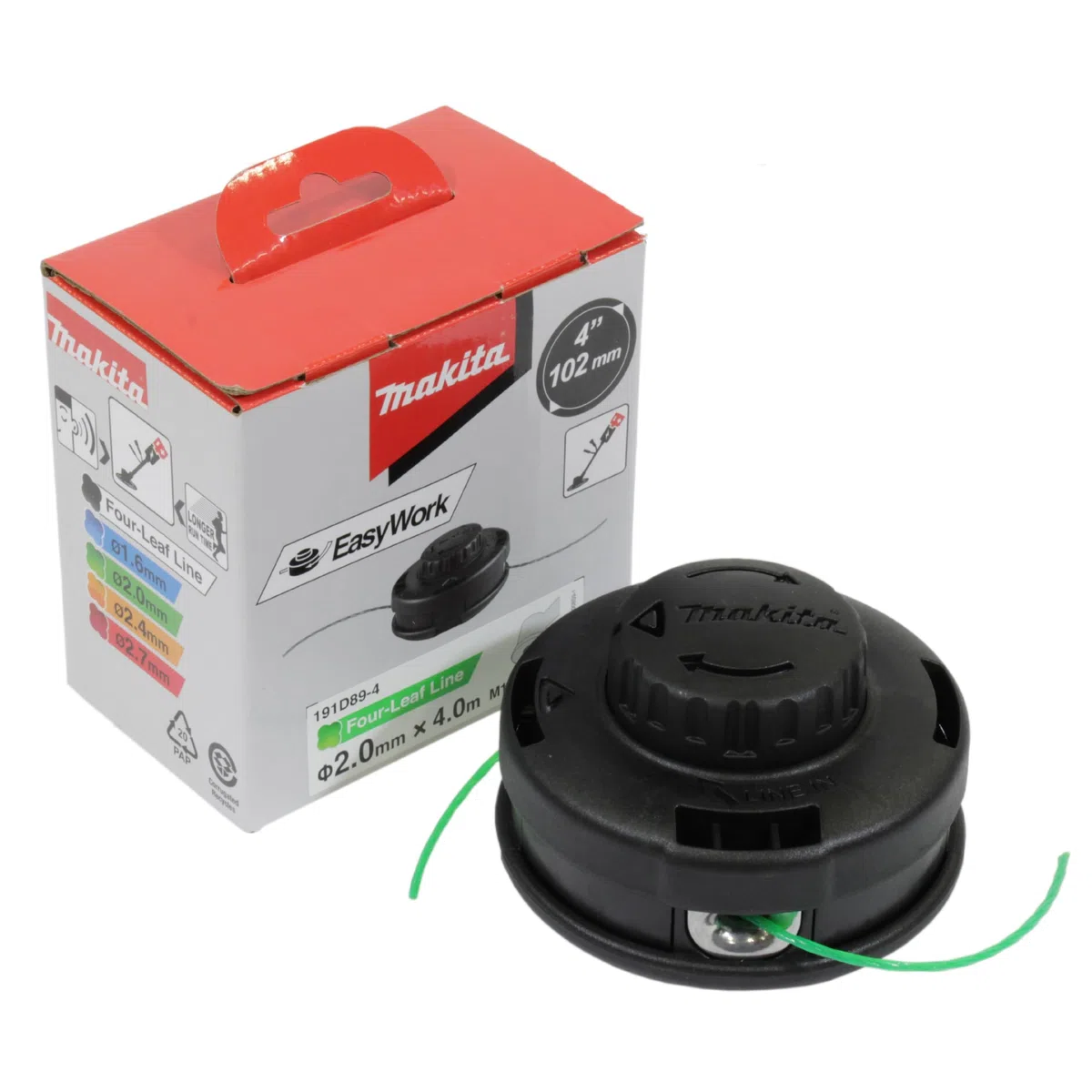 Makita 191D89-4 Testina Batti e Vai Decespugliatore 2,0 mm M10X1,25 LH
