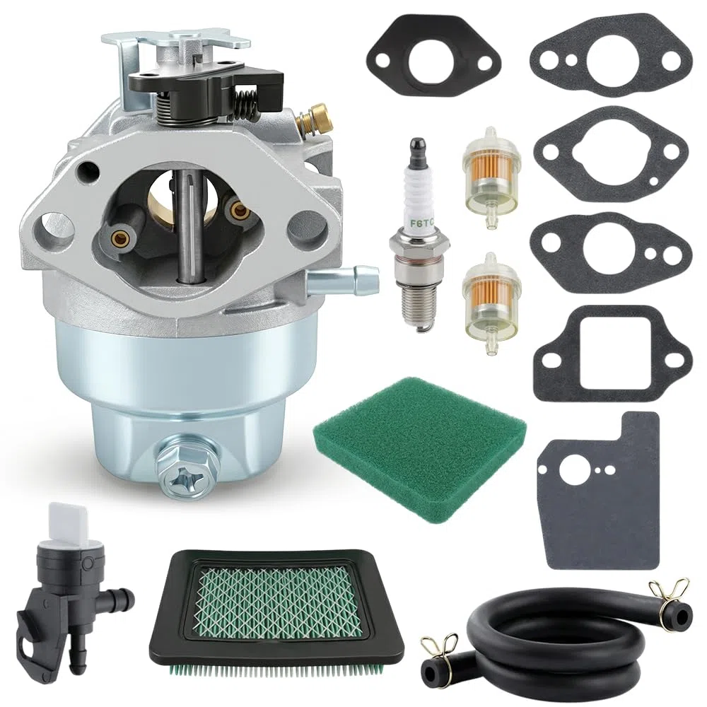 Kit Carburatore per HONDA GCV160 GC135 GC160 GCV135 GCV160A GCV160LA HRB216 HRS216 HRR216 HRT216 HRZ216 Sostituisce 16100-Z0L-023 Carburatore per Tosaerba con Filtro dell’aria e Candela di Accensione