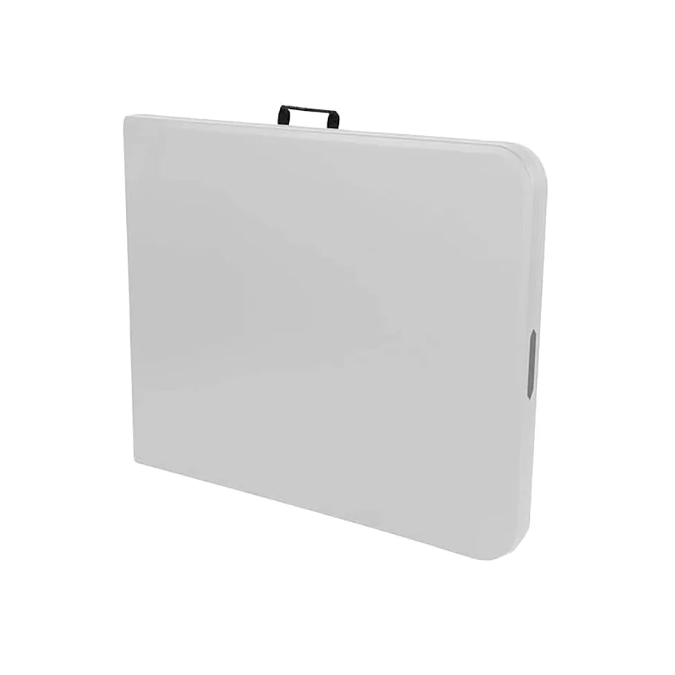 IlGruppone Tavolo Pieghevole Bianco Richiudibile Tavolino Pic Nic Esterno Salvaspazio Camping Terrazzo CamperStruttura In Acciaio Per Feste Giardino Campeggio Vacanze Lunghezza 180 Cm