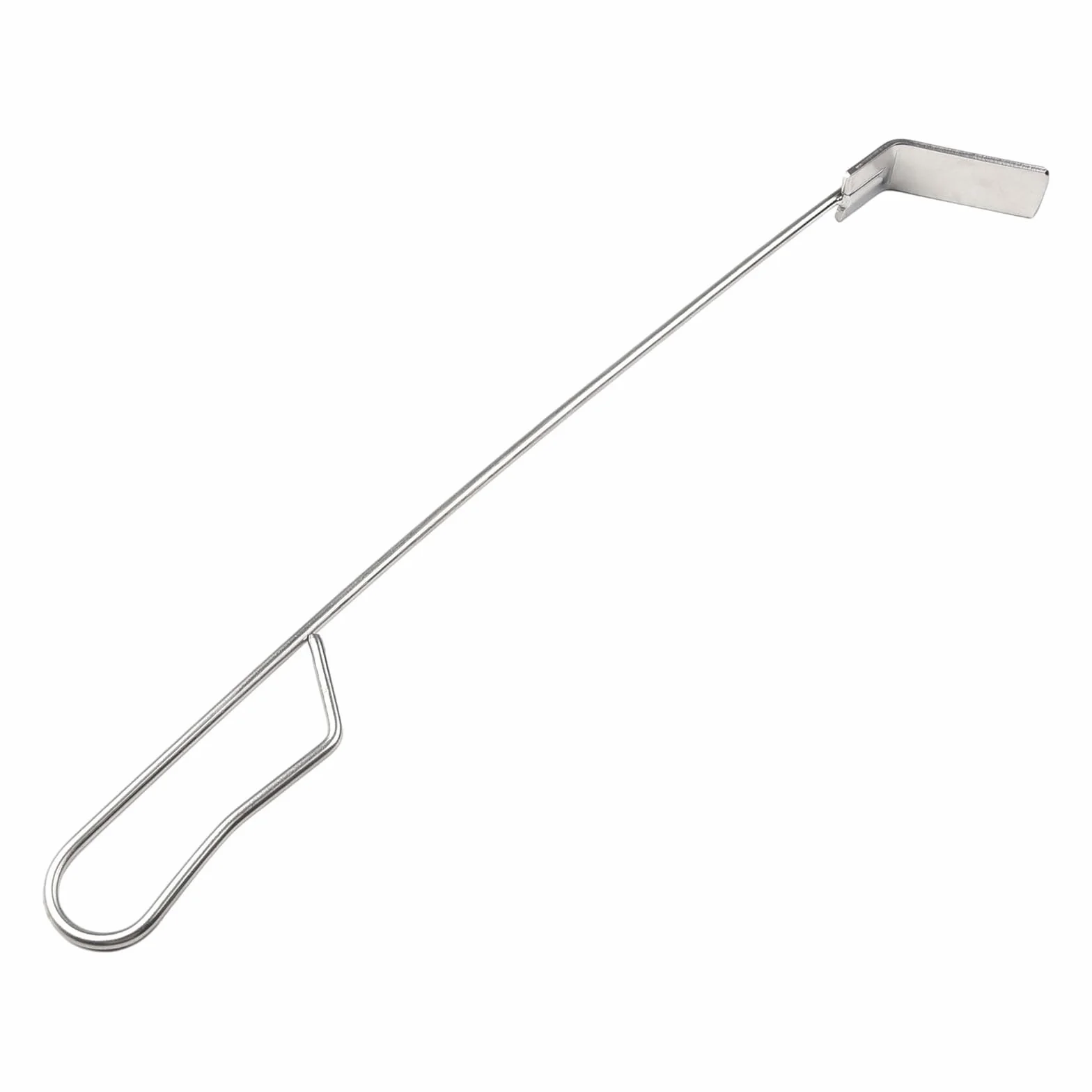 18 pollici Grill Ash Rake Hoe per camino stufa a legna forno pizza forno, in acciaio inox BBQ Cleaner Poker raschietto, per Kamado, Vision Grills, strumento di cenere