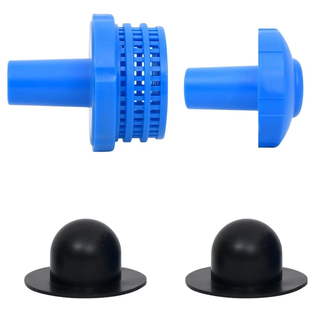 Set paraspruzzi fuori terra 30 mm in PP e gomma, kit di manutenzione per piscina e vasca idromassaggio, kit di accessori con filtro di ingresso e uscita, pulizia e cura dell'acqua