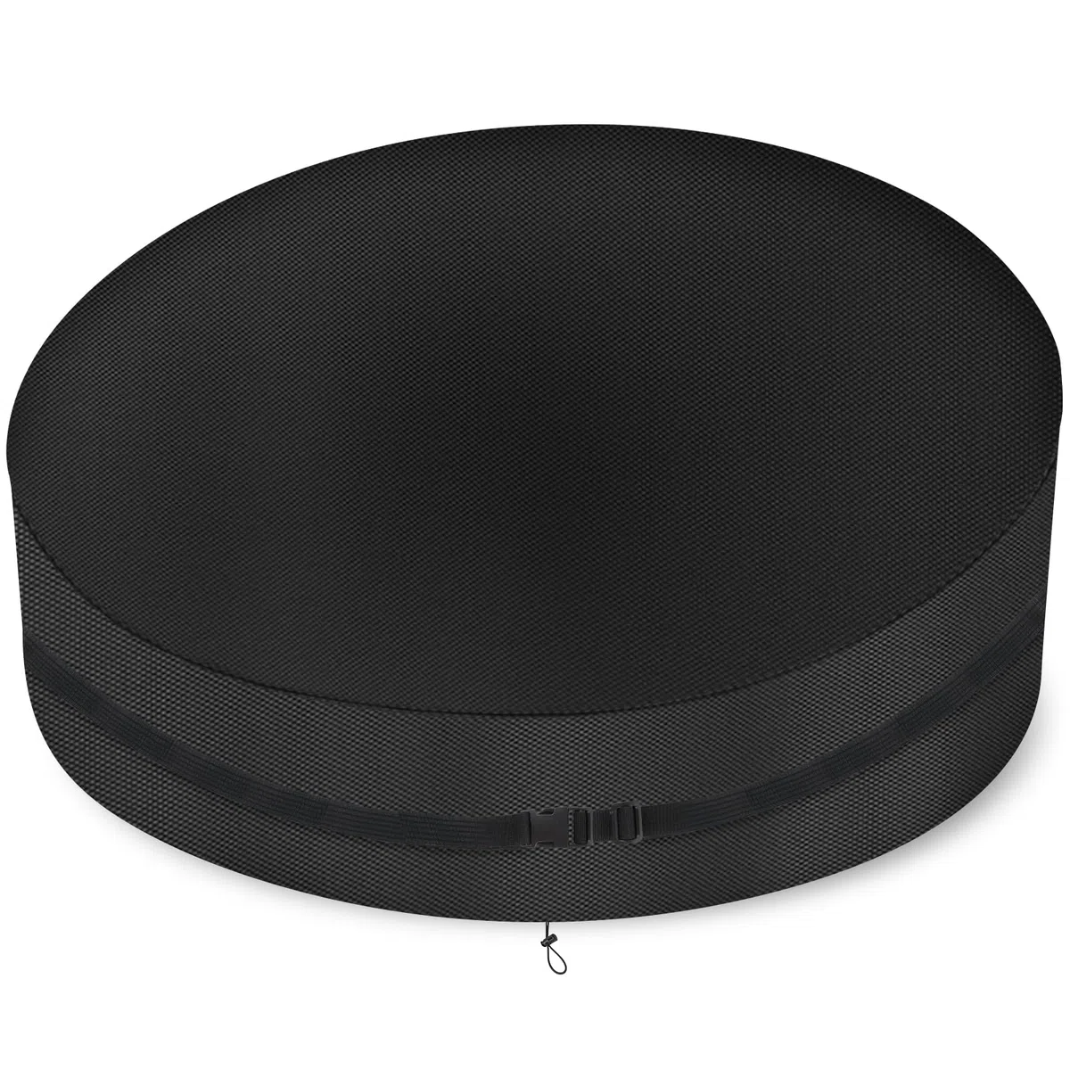 Coperture Isola Prendisole da Giardino Impermeabile，Copertura Letto da Giardino Rotonda con Corda Regolabile, Fibbie Regolabili， Copri Isola Prendisole da Giardino 420D Oxford (50*90*165cm,Nera)