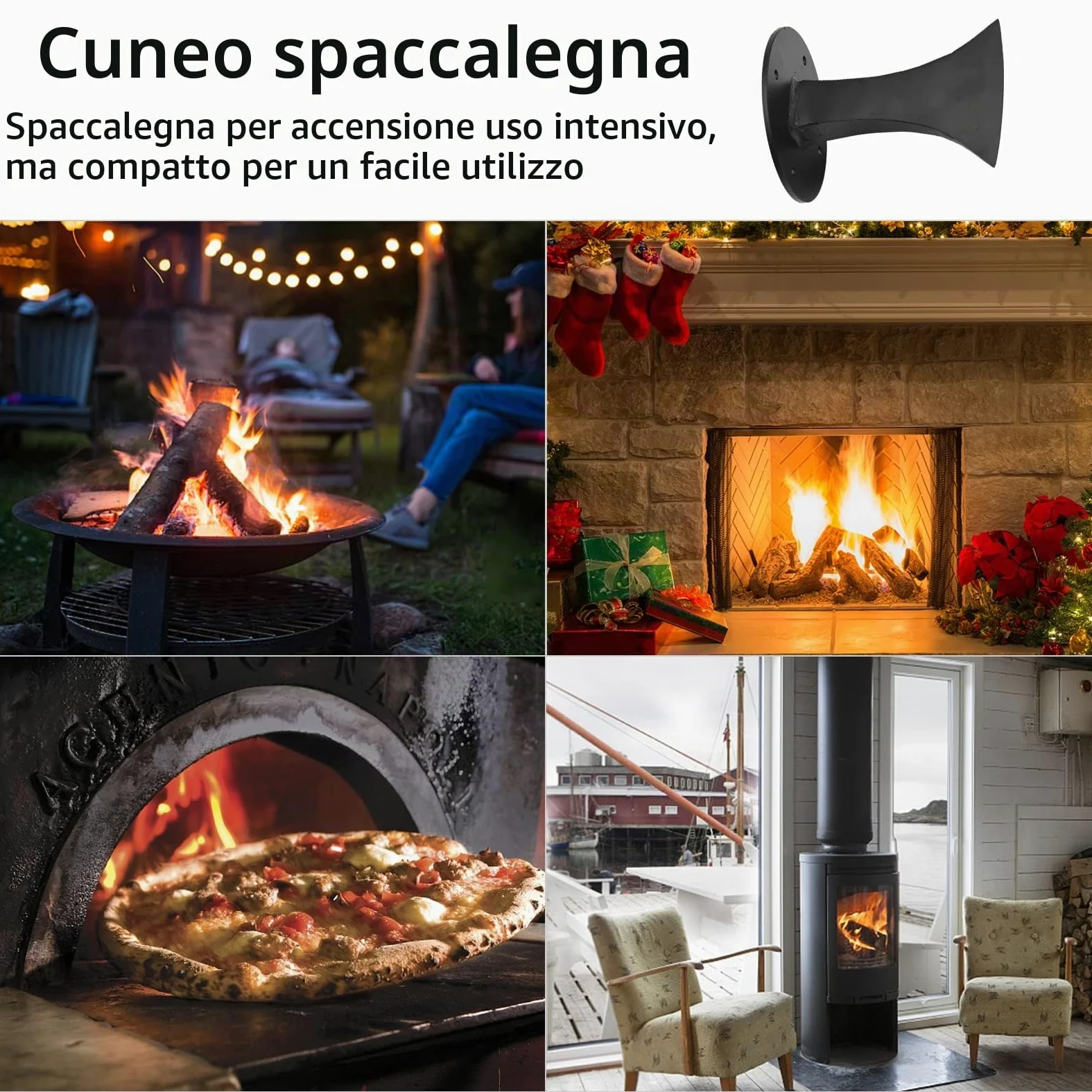 Spaccalegna manuale – Spaccalegna veloce Heavy Duty Spaccalegna per riscaldamento per piccola stufa a legna da ardere