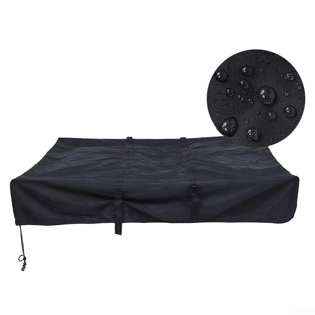 Copertura per tenda da tetto esterno, tessuto Oxford 420D per protezione solare, copertura pieghevole per tenda da tetto con borsa portaoggetti, per auto, campeggio, escursionismo, 143 x 120 x