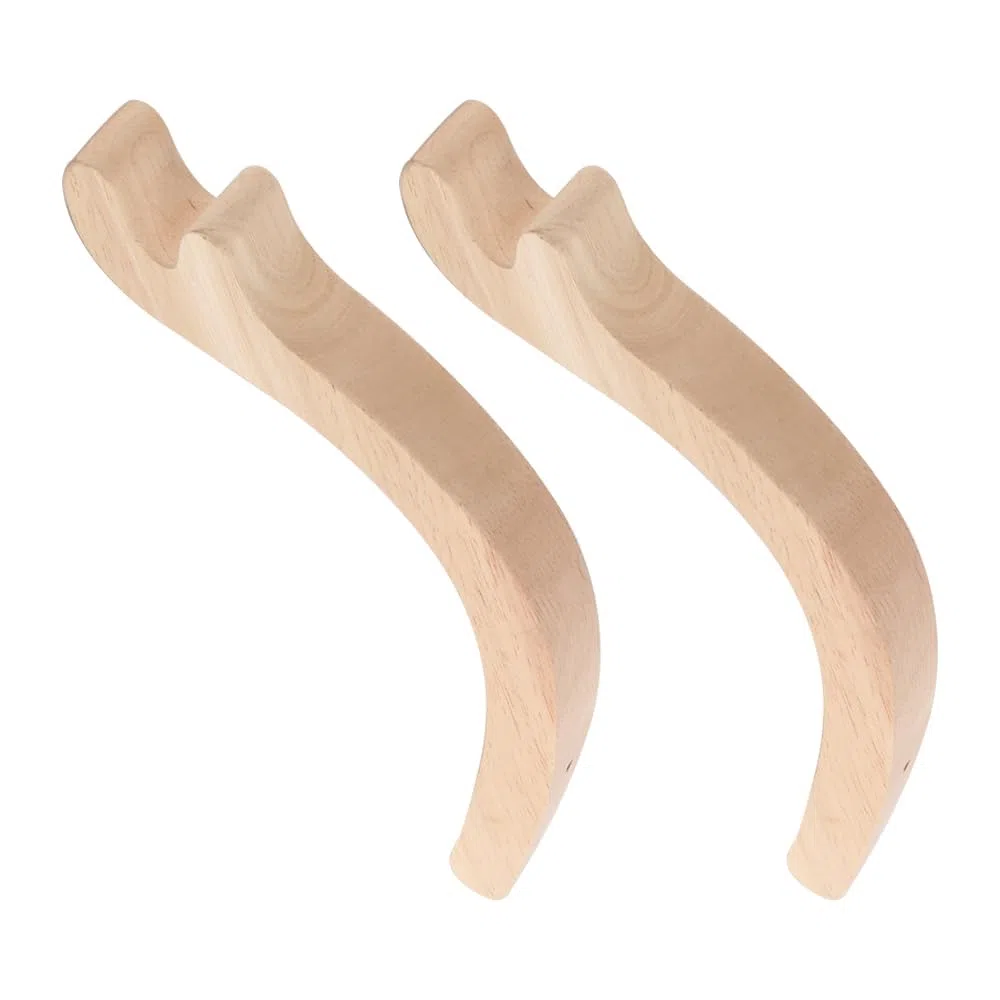 Confezione da 2 Ganci per Piante sospese in Legno con Staffa per Appendere vasi di Fiori, Ganci per cesti in Legno per Interni ed Esterni, Porta Piante da Giardino, Decorazione per la casa