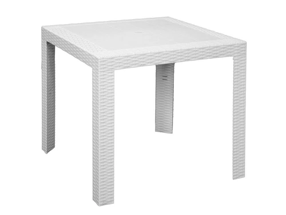 Areta ARE053 Tavolo, Modello Saturno, Bianco, 80 x 80 x 72 cm