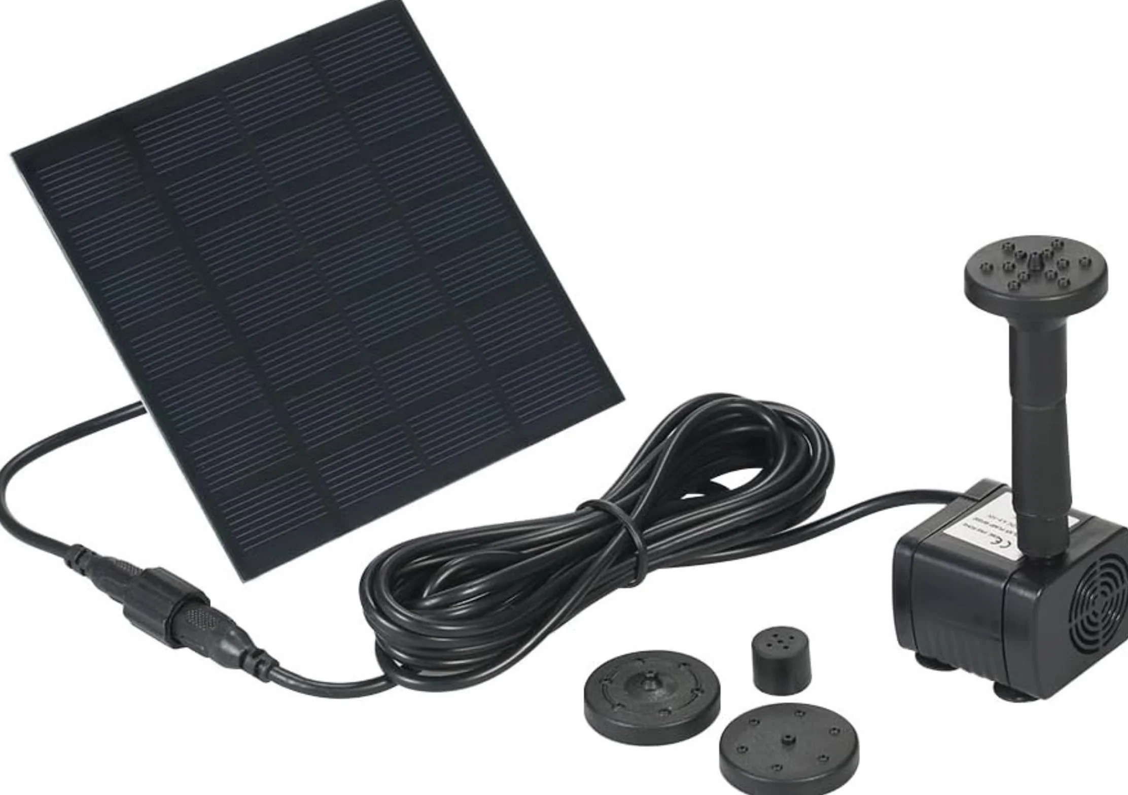 Decdeal Pompa Acqua Solare/Fontana Solare/Pompa d'Acqua a energia Solare di 7V, 1.12W - per Laghetto, Giardino