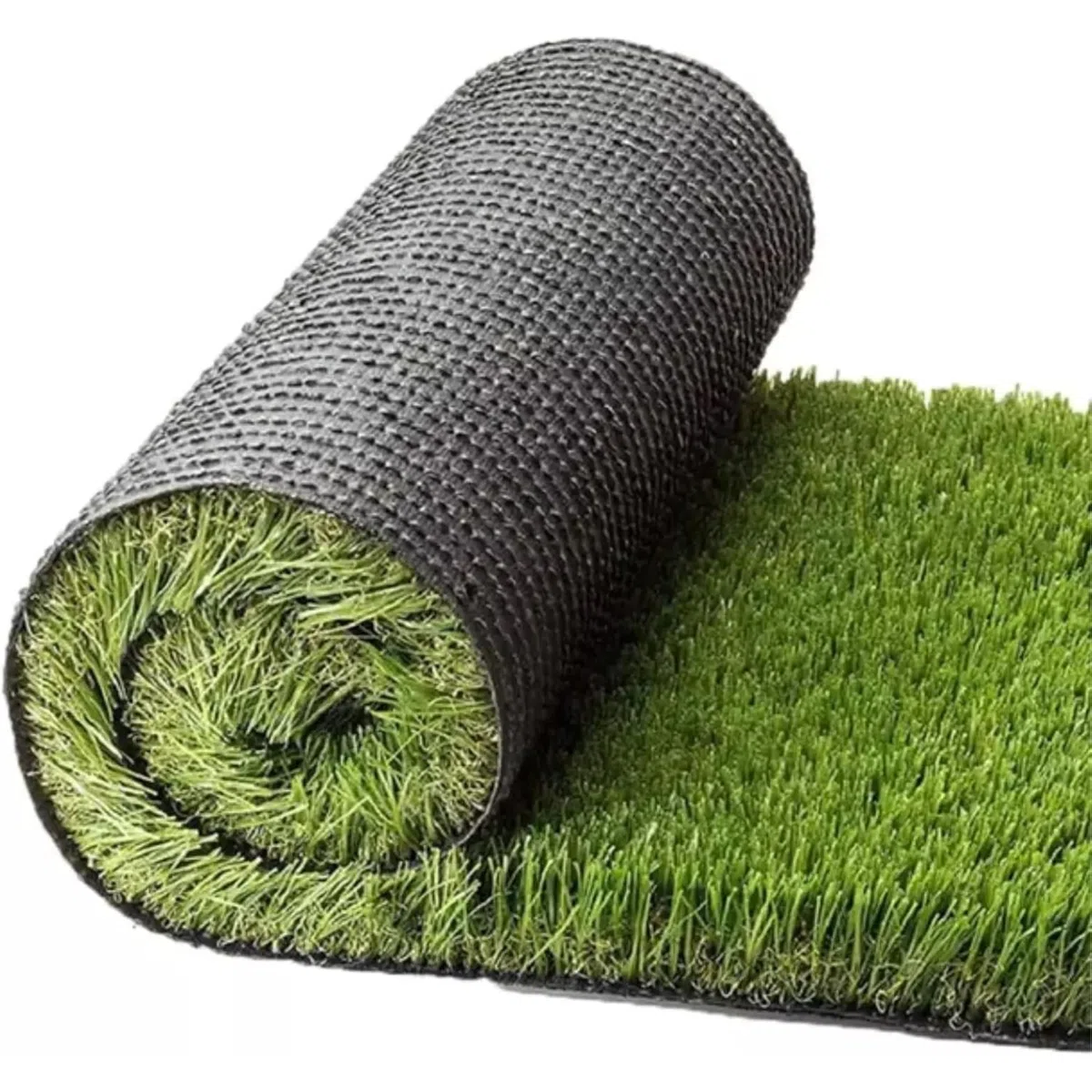 Prato Sintetico Erba Finta da Esterno Giardino Realistica Tappeto Erboso 25 mm Anti UV Atossico Drenante Ideale per Piscina,Terrazzo,Aree Giochi (1x1mt)