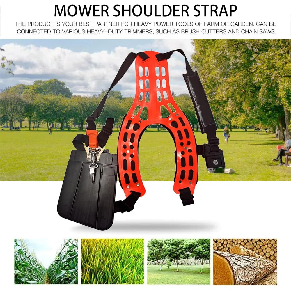 Tracolla Decespugliatore,Tracolla Regolabile per Decespugliatore,Cinghia Decespugliatore,Imbracatura Decespugliatore,Utilizzo di Morbido Materiale Plastico per Migliorare il Comfort Sulle Spalle