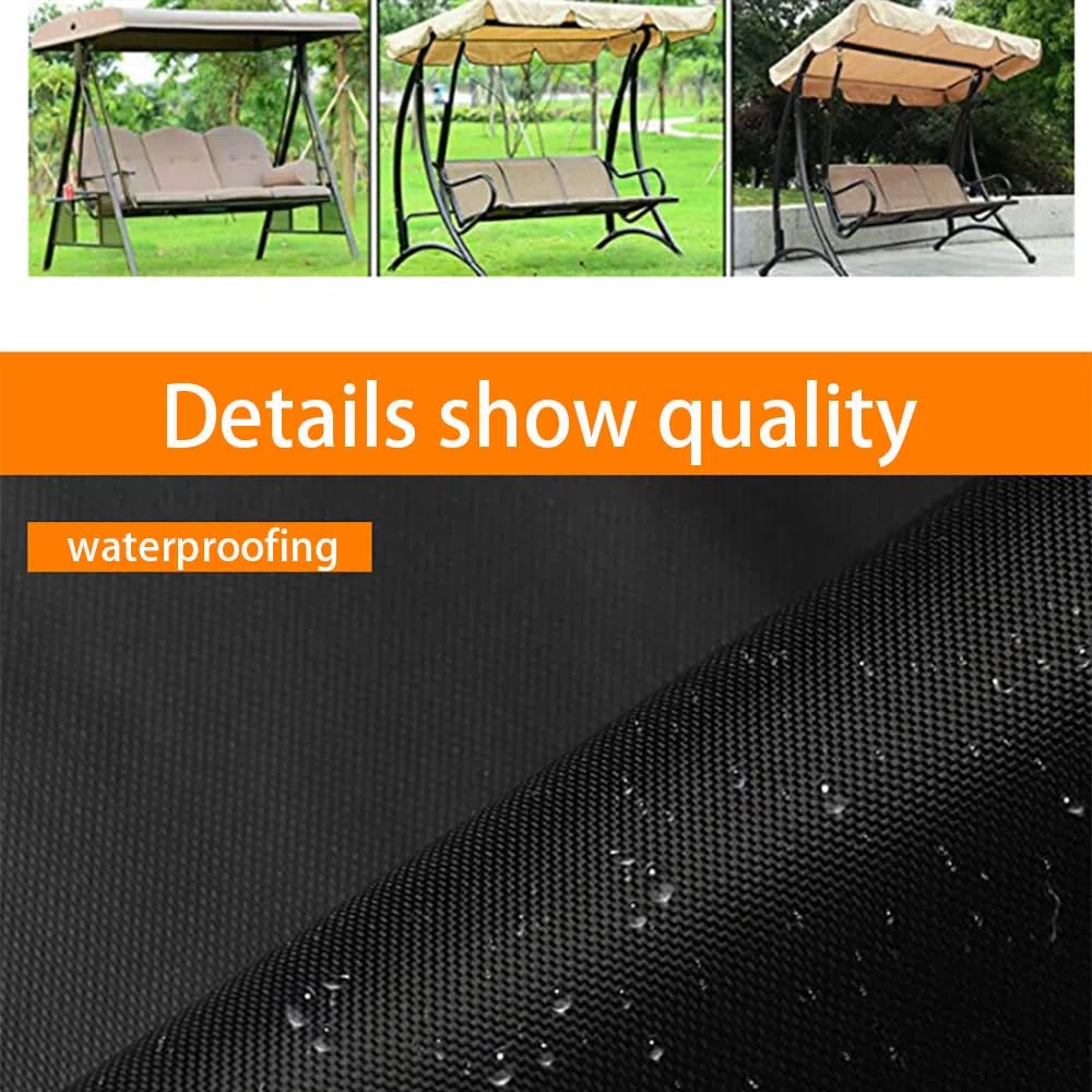 Copertura Dondolo 3 Posti,Copertura Dondolo,Copri Dondolo 3 Posti Impermeabile,220x145x170 cm,Antivento,Resistente,Rivestimento di Protezione Solare All'Interno,Adatto per Altalene da Esterno
