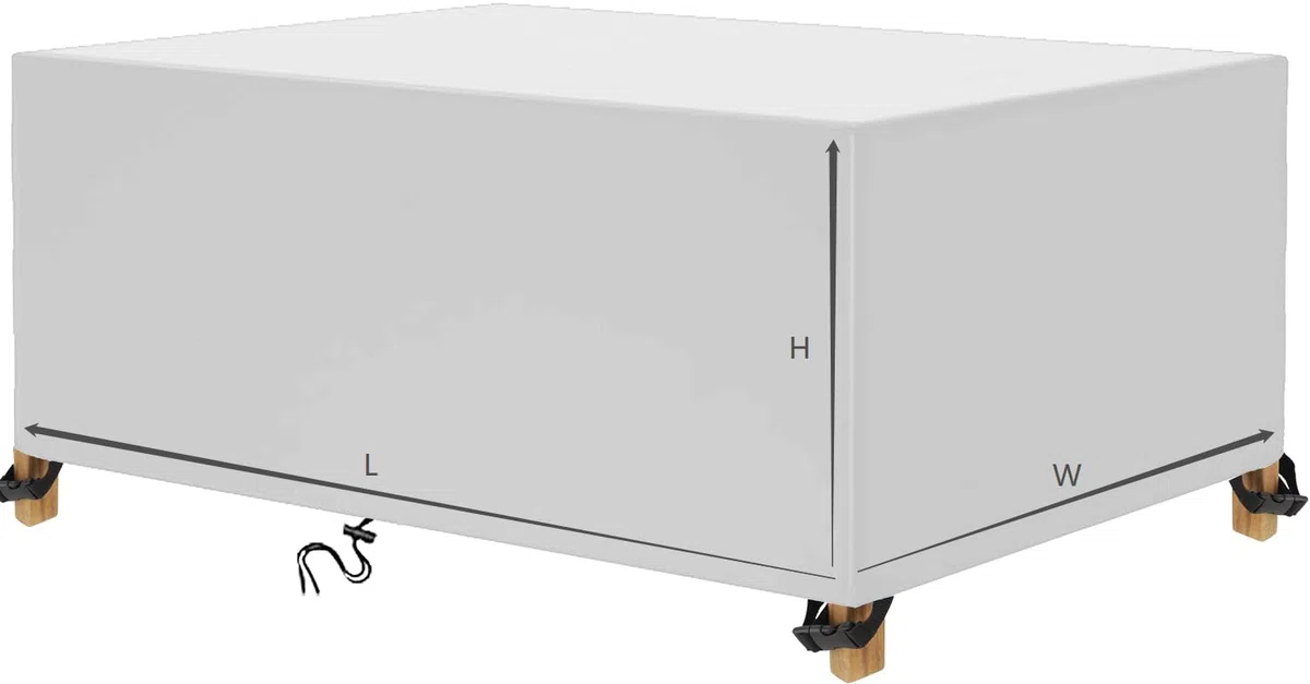Coperture per Mobili da Giardino 210x170x70cm Copertura Tavolo Sedie Esterno Telo Copri Tavoli da Terrazza Quadrato 600D Oxford Impermeabile Anti-UV Antivento