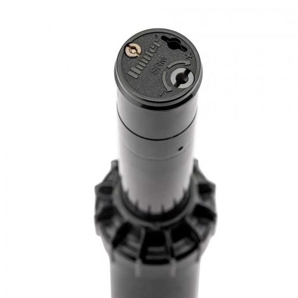 Suinga Set di 4 Irrigatore turbina Hunter SRM-04. Portata da 4 a 9 metri. Filettatura 1/2" Femmina, Nero