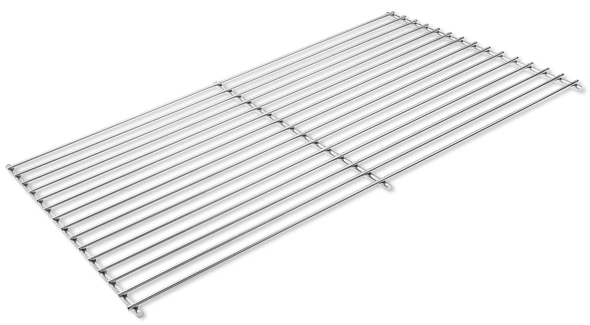 DEOS Griglia in Acciaio Inox Europeo AISI 304 - Griglia Barbecue 48x30cm - Griglia per Barbecue/Forno/Camino a Legna - Diametro Materiale 6+4mm - Griglia Inox Versatile per Grigliate Perfette