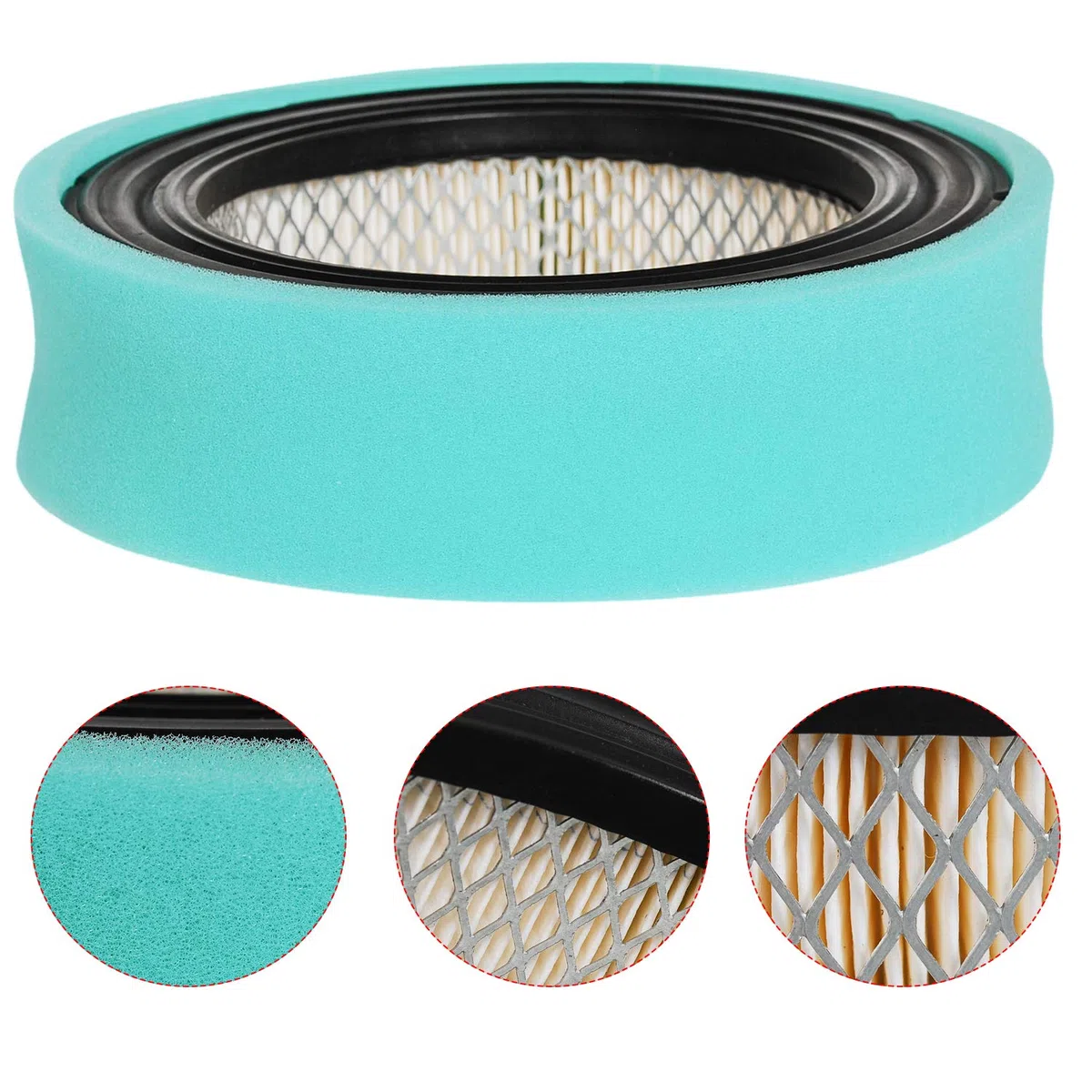 692519 - Cartuccia filtro aria rotonda 692520, filtro carburante pre-filtro per Briggs & Stratton V-Twin Vanguard 35, 38, 54, 61 Series