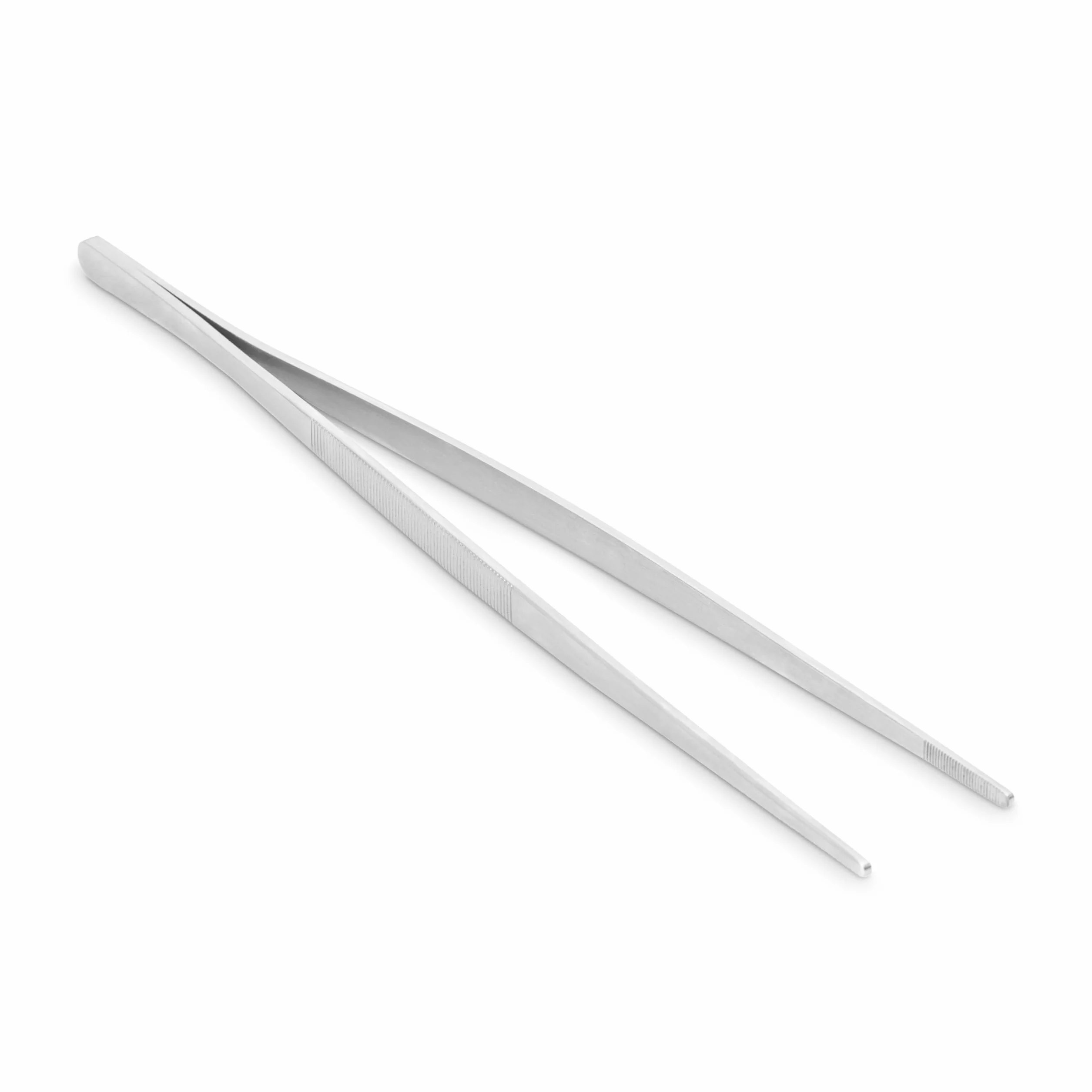 Weber Pinza para Grill (30cm), de Acero Inoxidable, ideal para dar la vuelta a alimentos delicados como espárragos, camarones, mejillones o verduras - Plateado (6208)